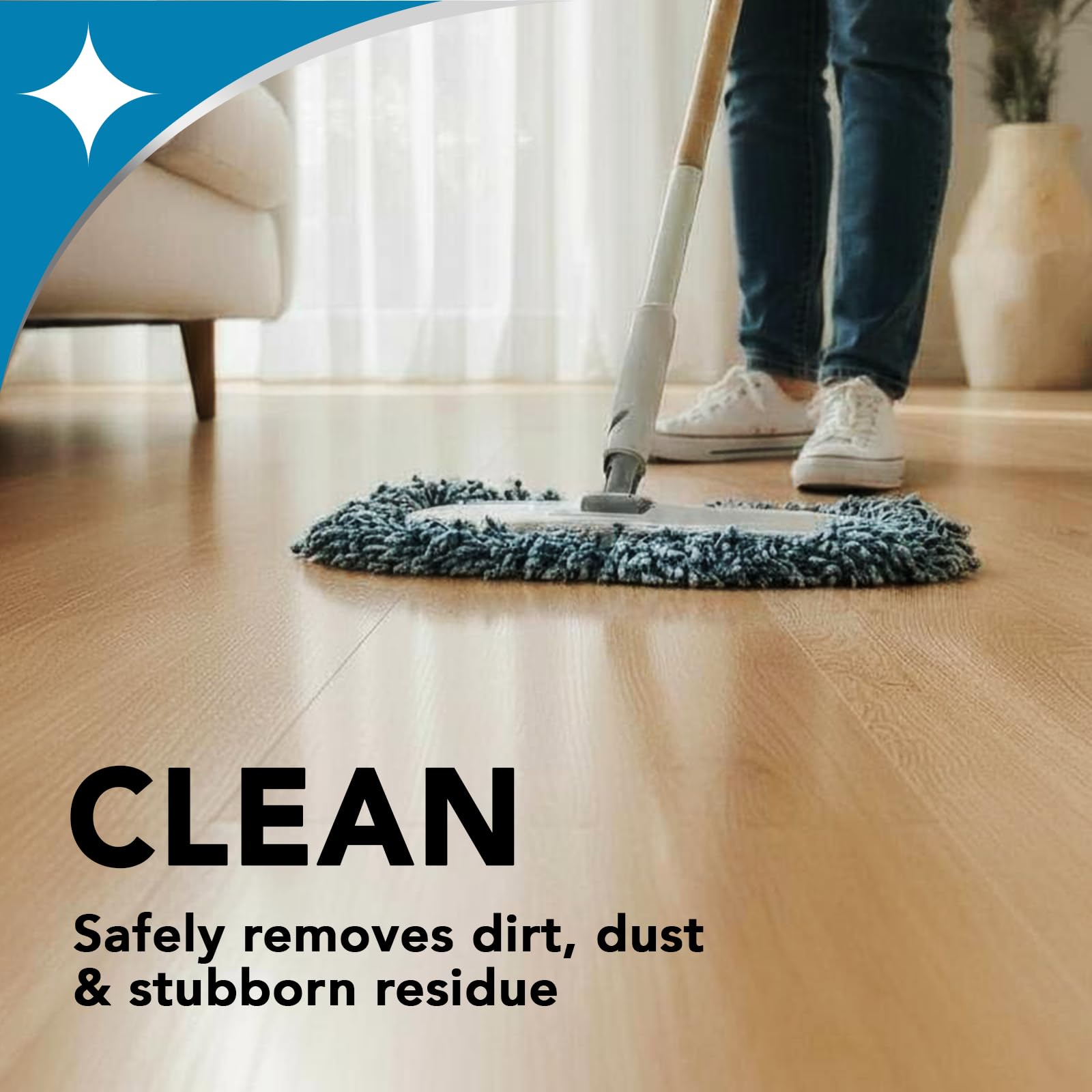 Hardwood Floor Cleaner and Polish Restorer Combo