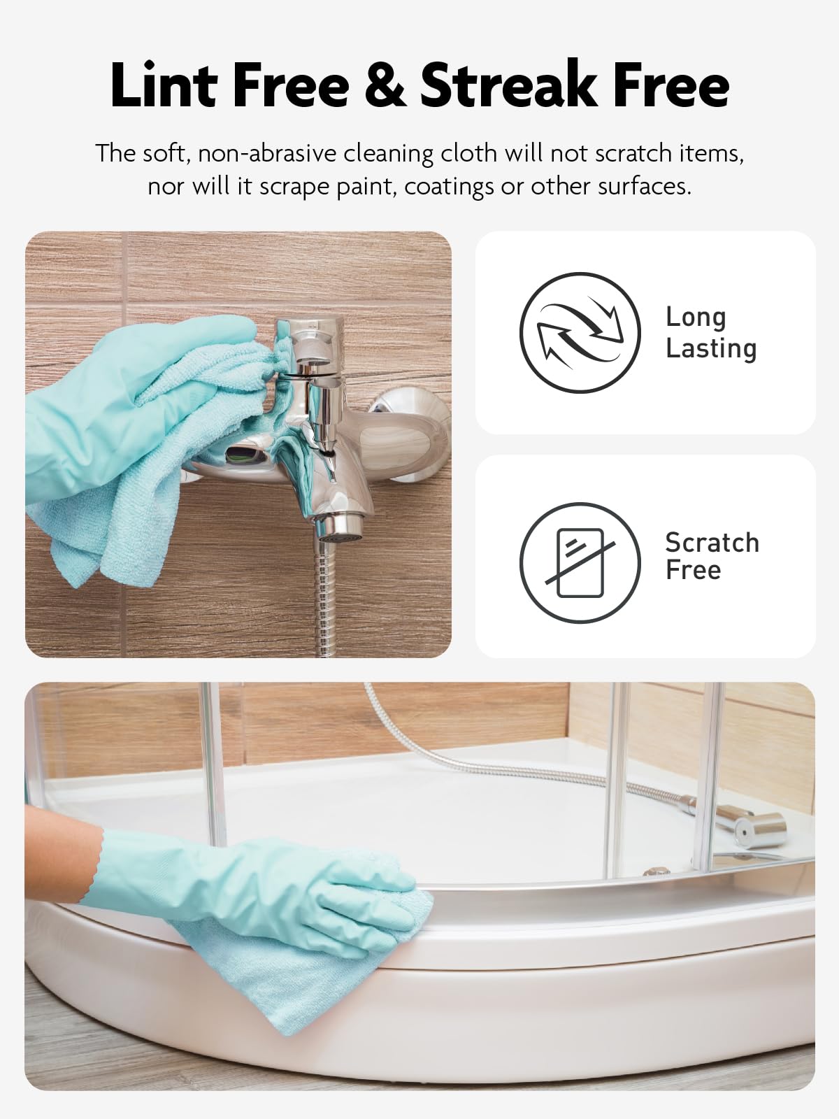 Microfiber Cleaning Cloth Roll (60 Count) - ModHome Supplies