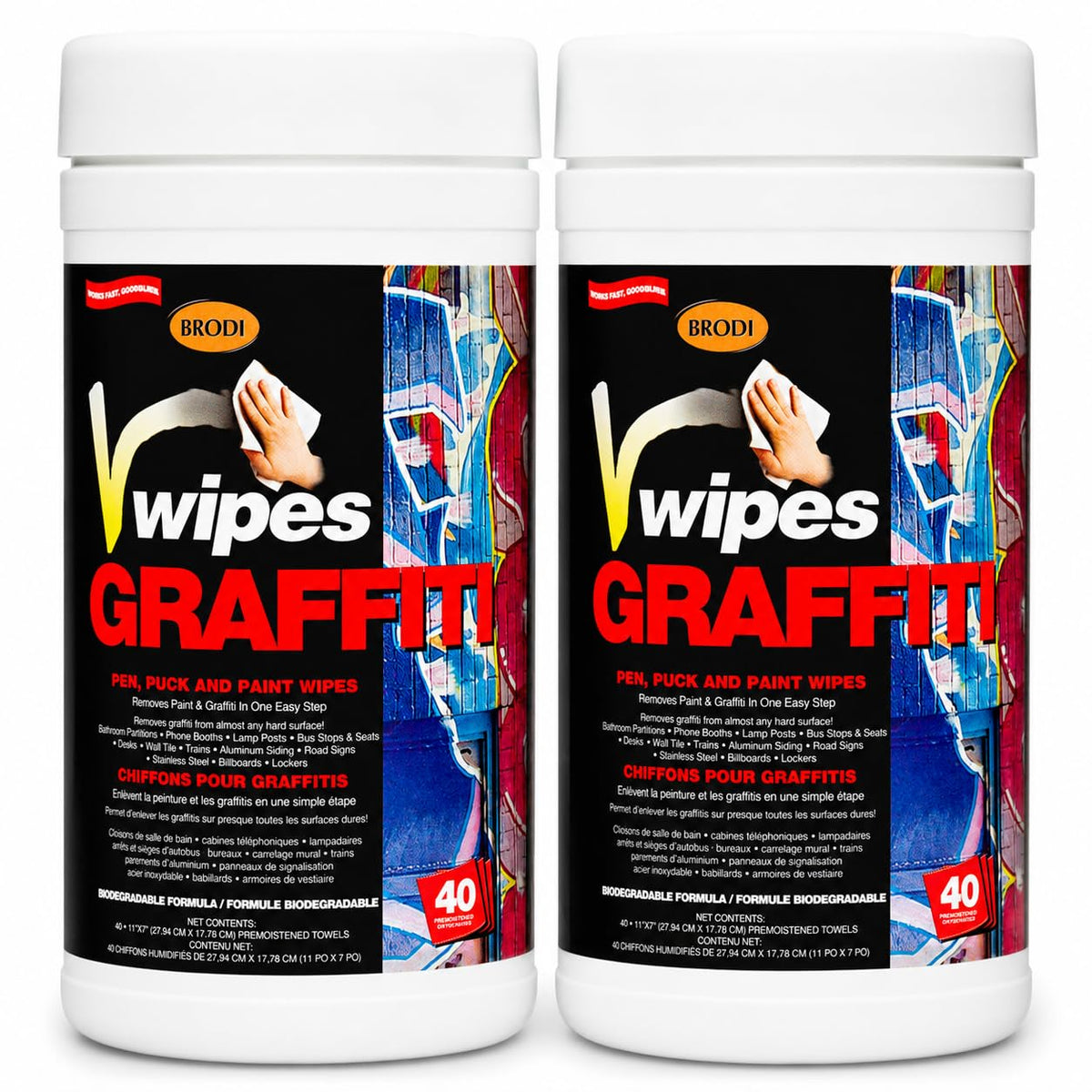 V Wipes Graffiti Remover Wipes