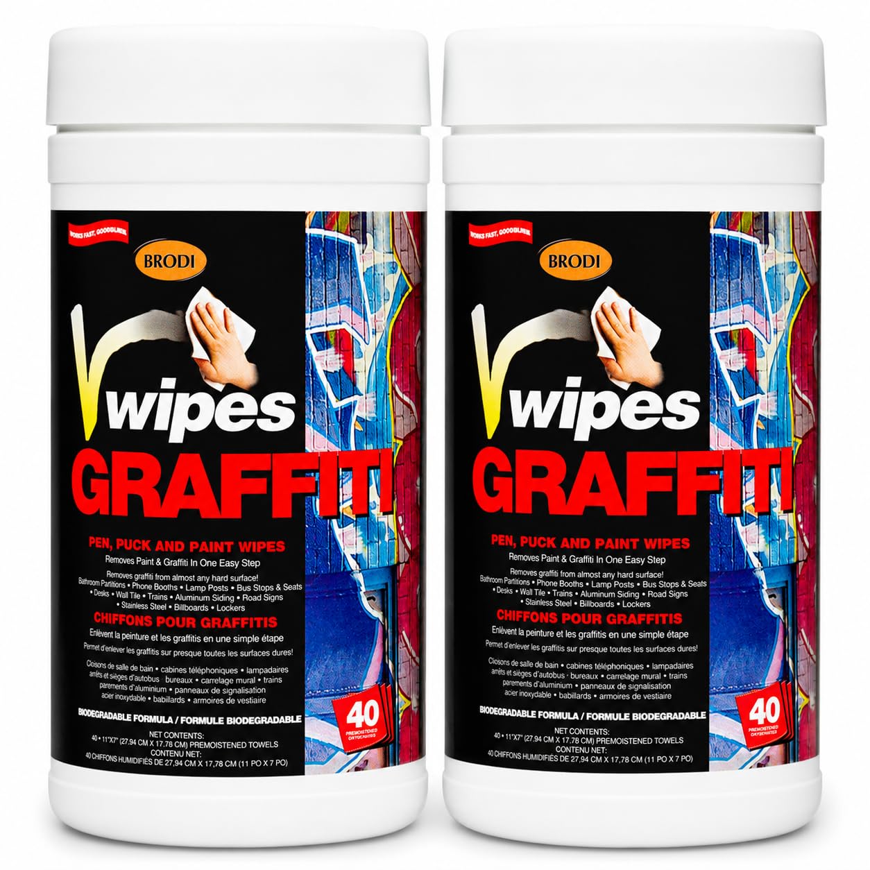 V Wipes Graffiti Remover Wipes