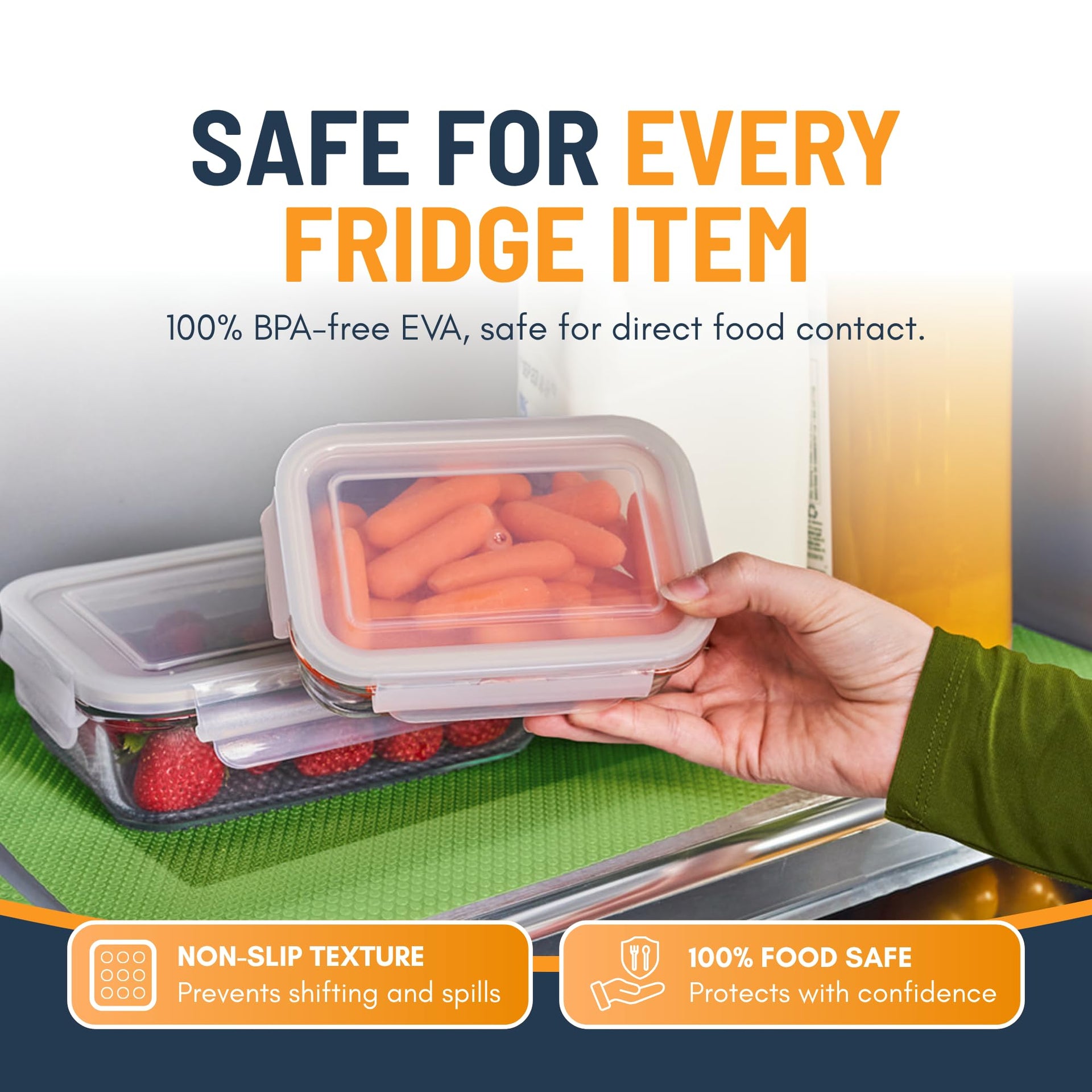 Refrigerator Liners for Shelves by Linda’s Essentials