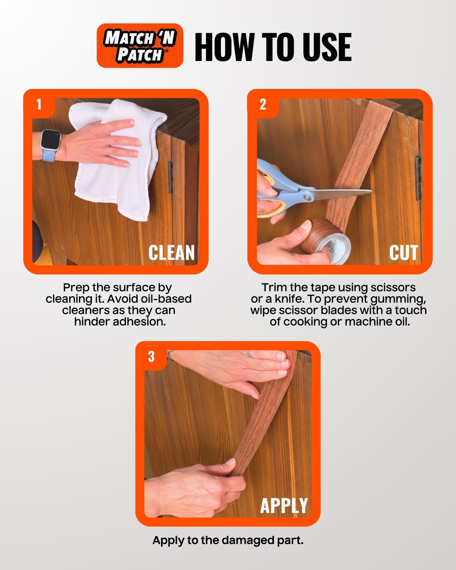 Project+ Wood Grain Repair Tape