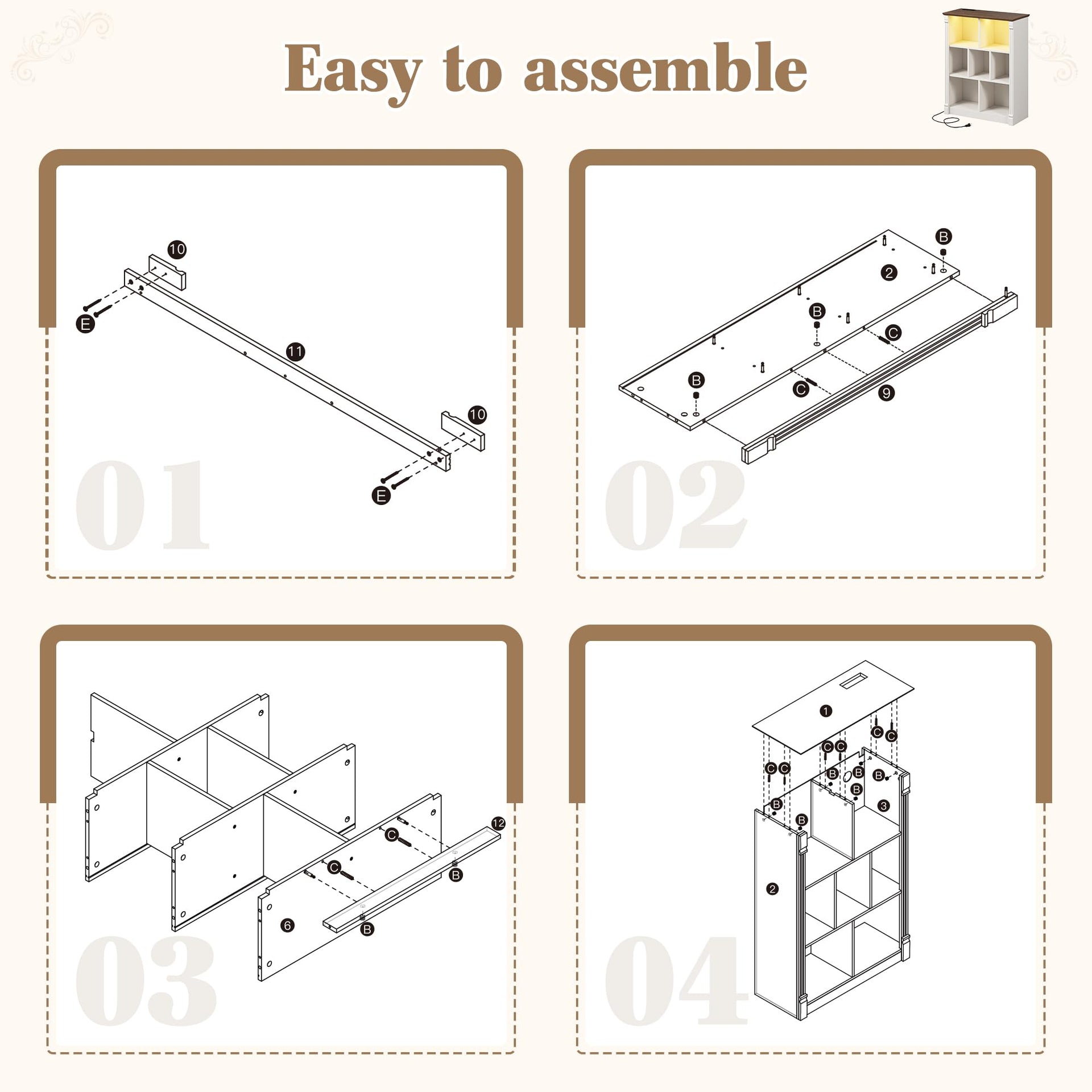7 Cube Storage Organizer (7 Count)