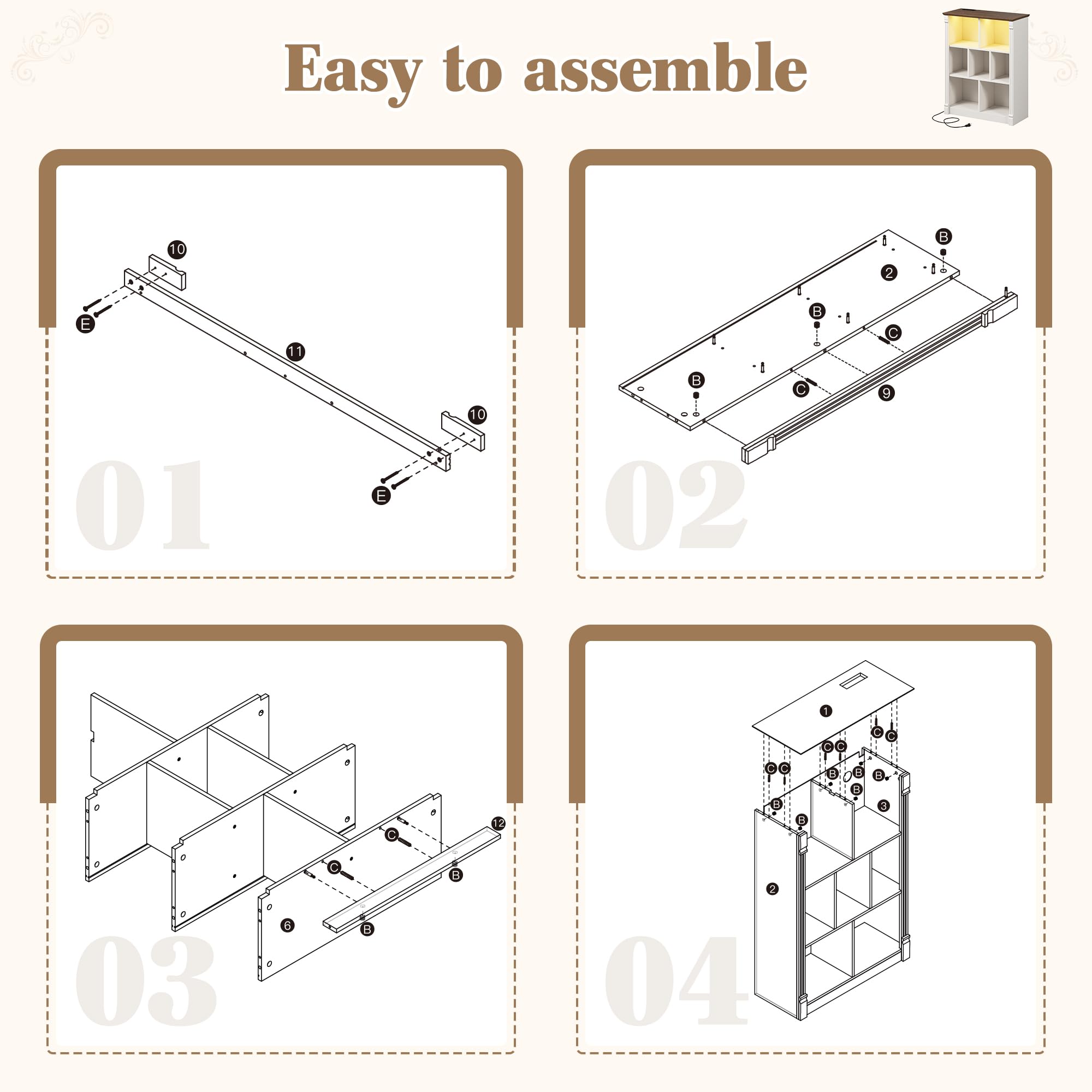 7 Cube Storage Organizer (7 Count)