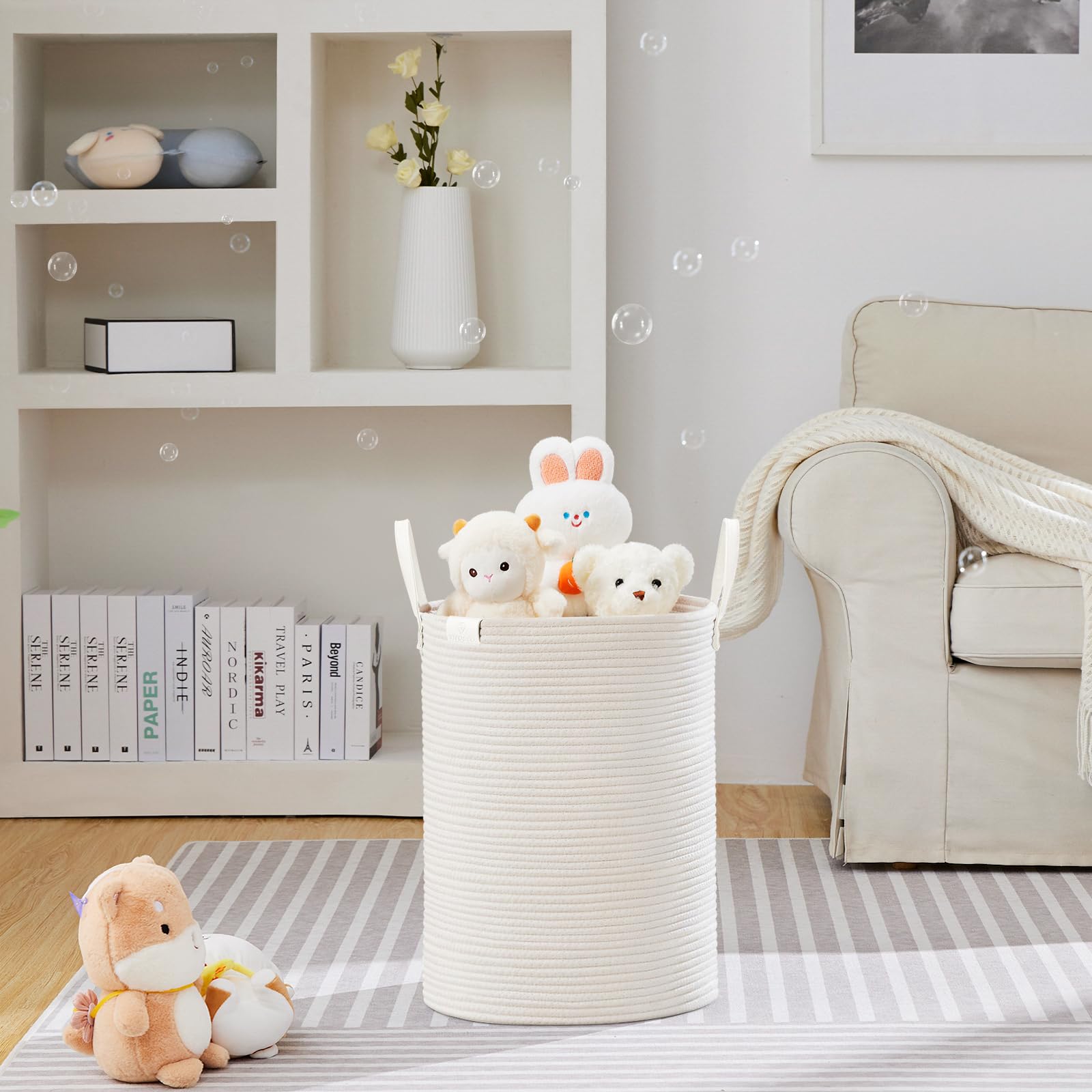 58L Tall Woven Rope Laundry Hamper (1961.2133 Fl Oz) - ModHome Supplies