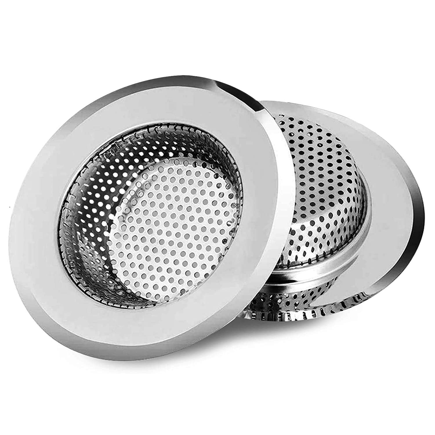 2pcs Heavy Duty Stainless Steel Slop Basket Filter Trap (2 Count)