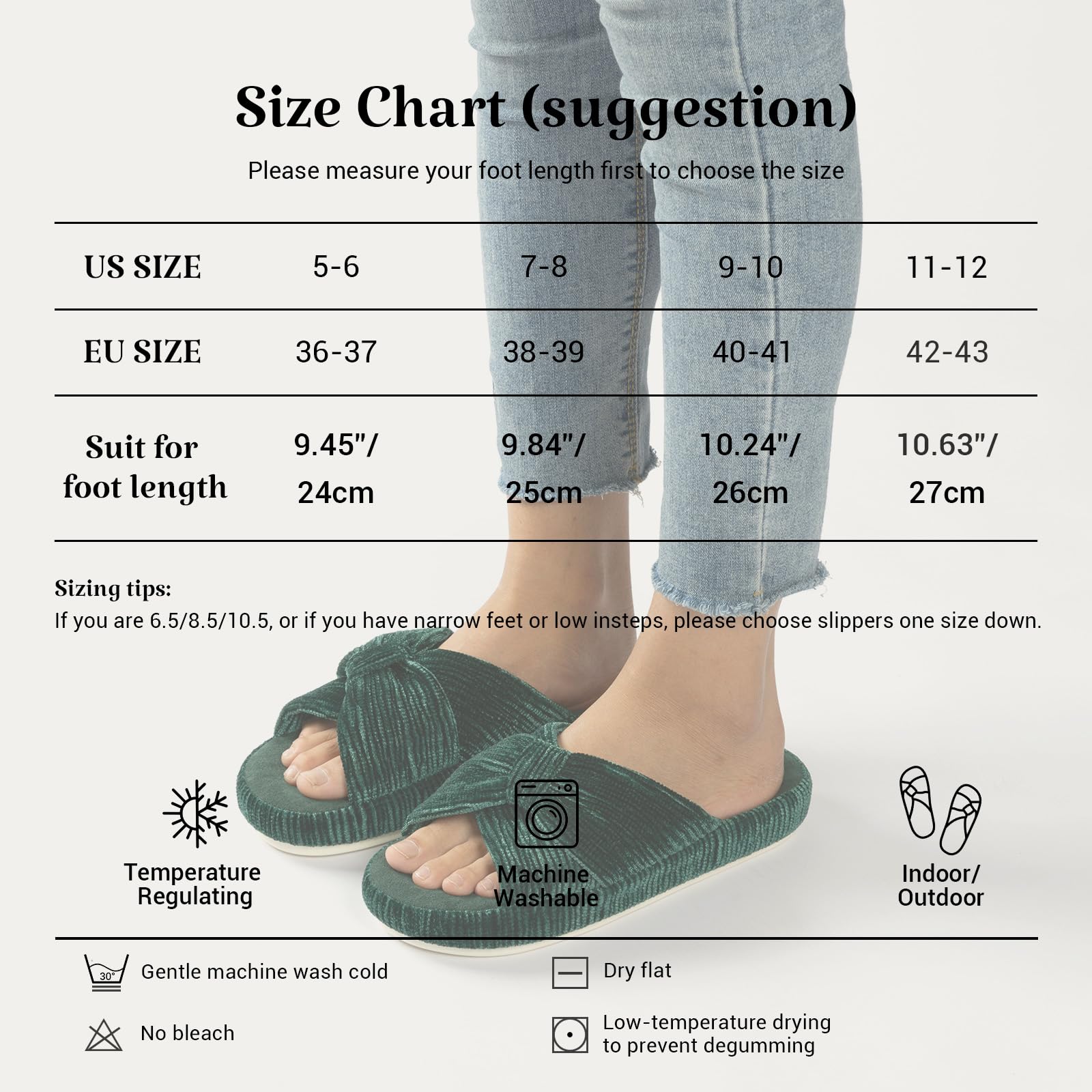 Slippers for Women Memory Foam House Bedroom Bow Crossbands Pearlescent Slipper Shoes Comfy Trendy Gift Slippers Green Size 9 10 8.5