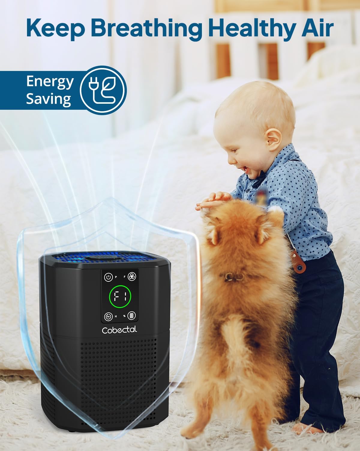 2 Pack Air Purifier for Bedroom Home (2 Count)