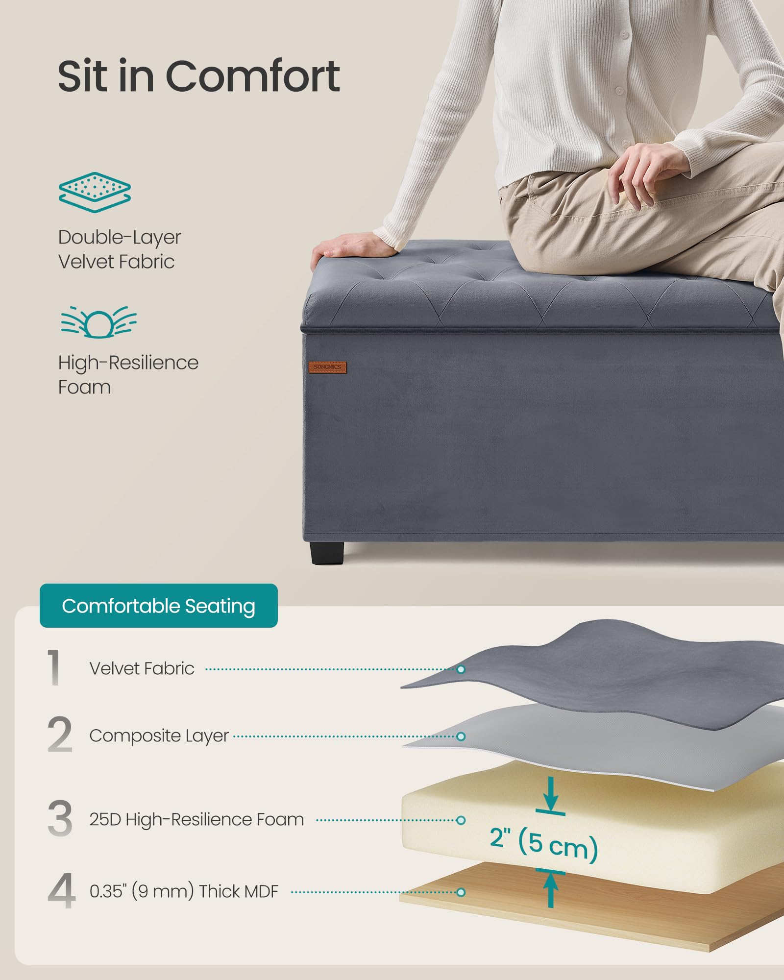 Storage Ottoman Bench