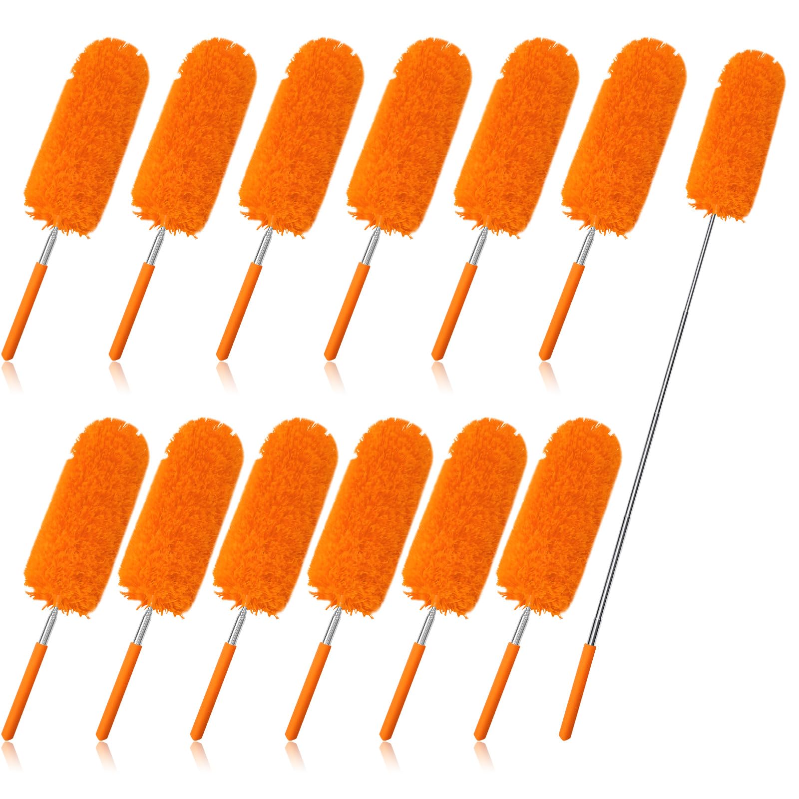 12 Pcs Microfiber Feather Duster for Cleaning (12 Count)
