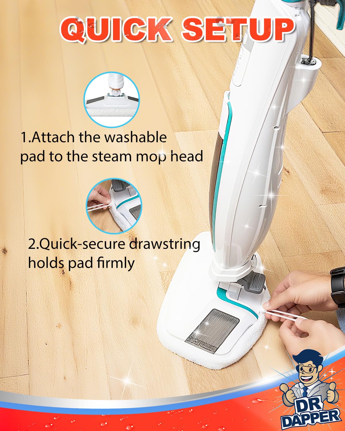 2Pcs Steam Pads Compatible with SM2060 (2 Count)