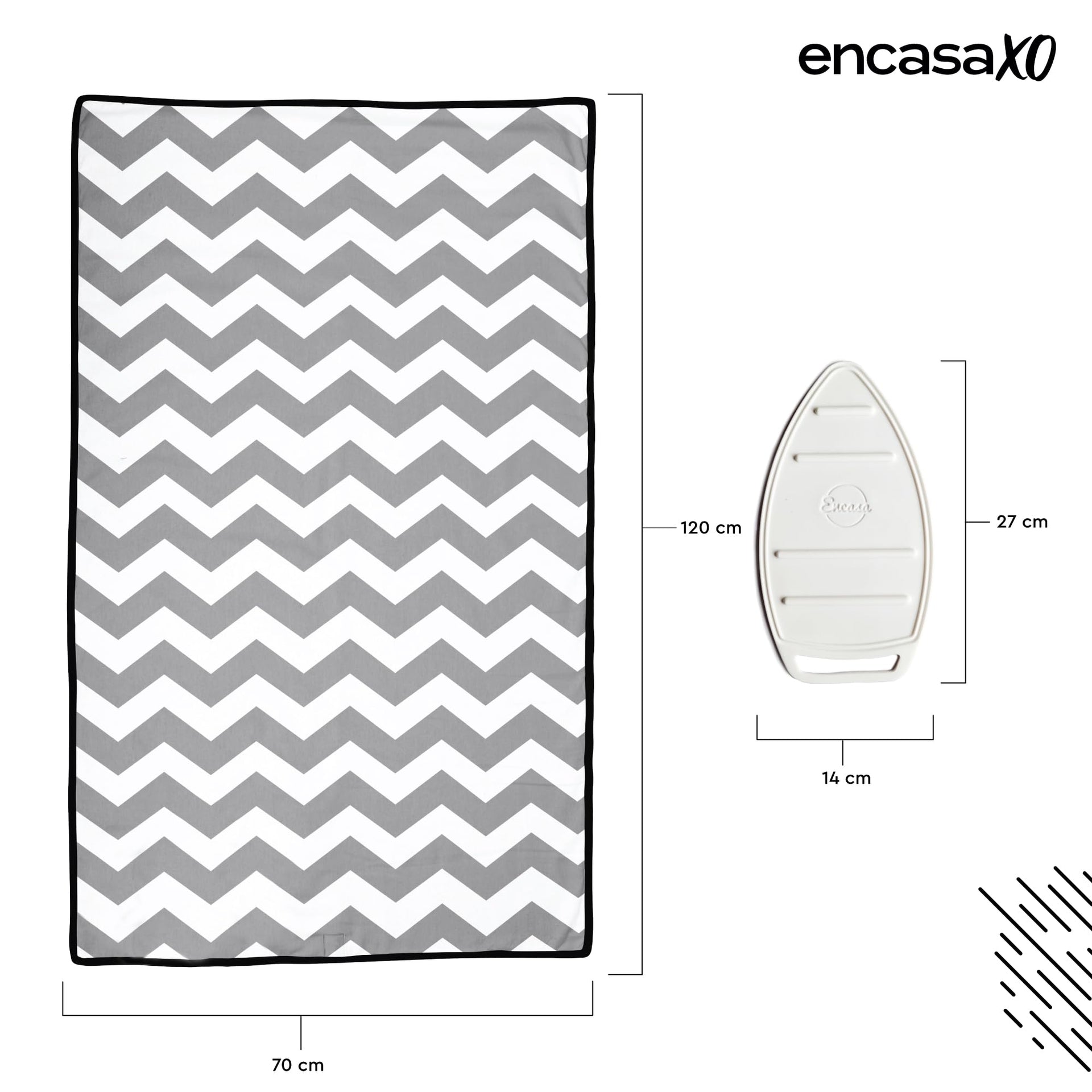 Ironing Mat Heat Resistant Pad 48"x28" Zig Zag