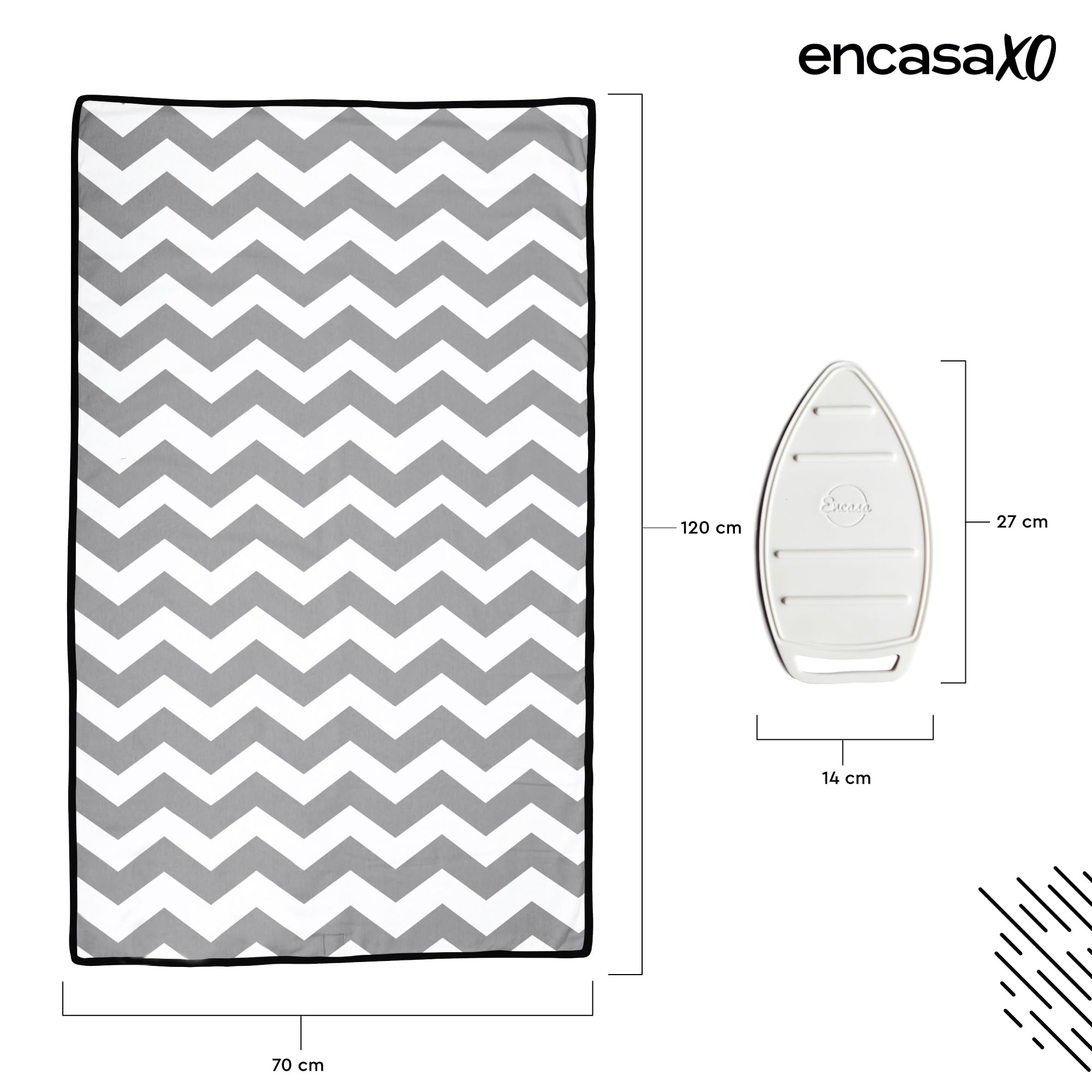 Ironing Mat Heat Resistant Pad 48"x28" Zig Zag