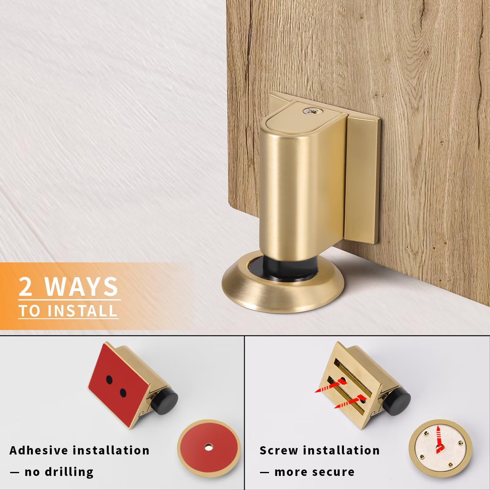 Magnetic Door Stoppers for Bottom of Door