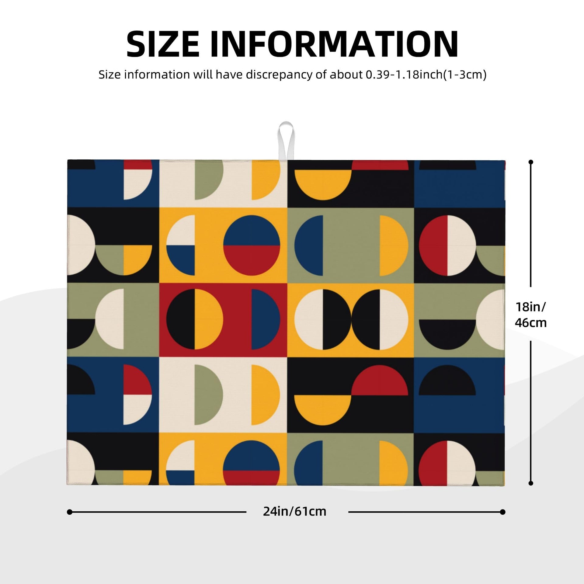 Retro Mid Century Modern Kitchen Drying Mat for Kitchen Counter