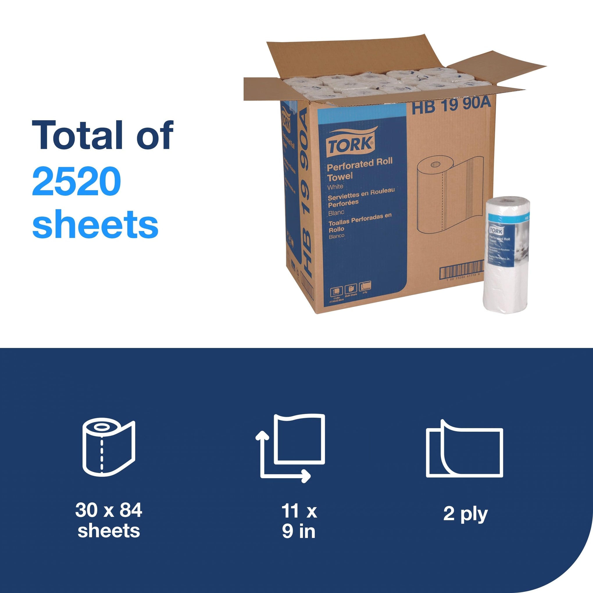 HB1990A Perforated Paper Roll Towel