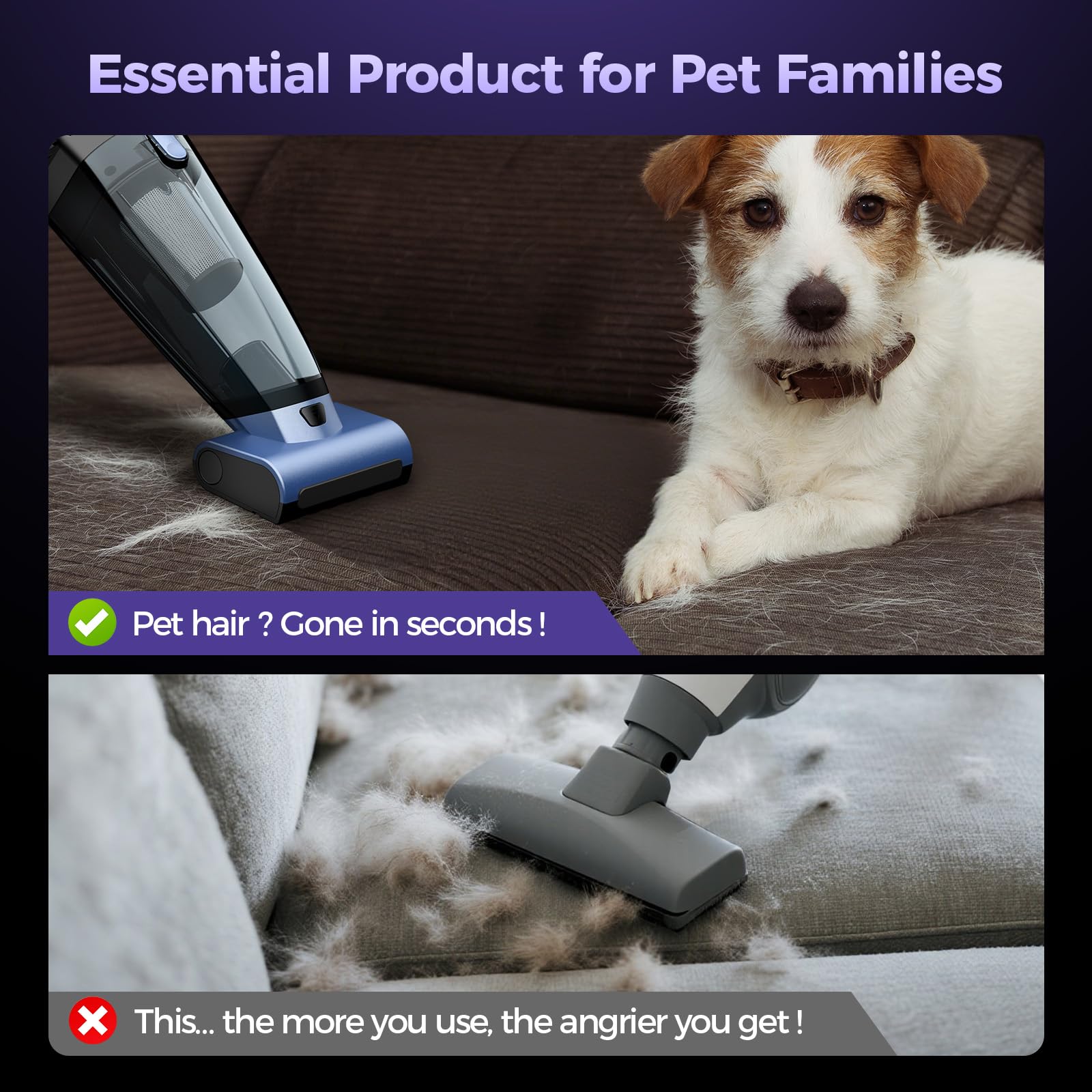 Pet Hair Handheld Vacuum Cordless