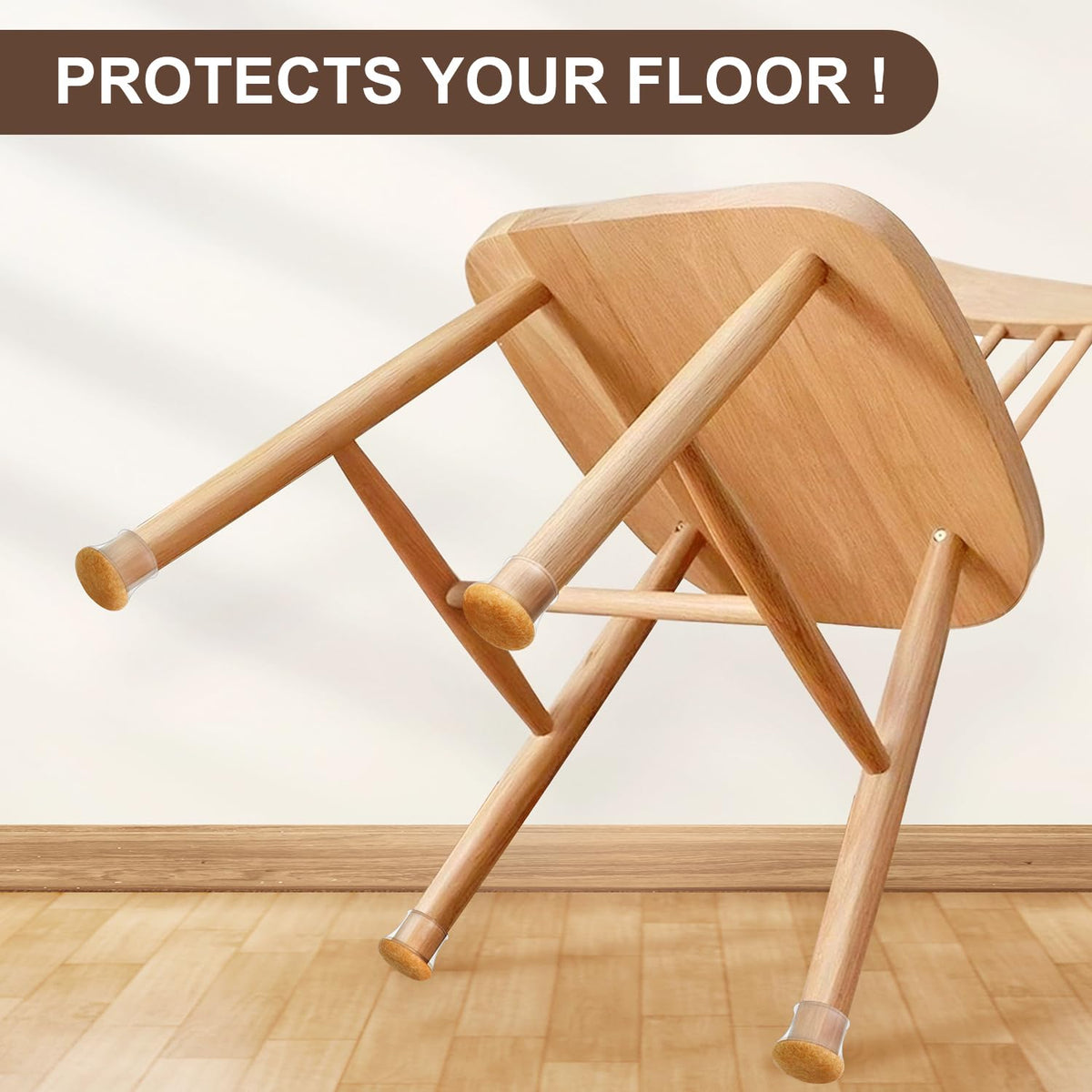 20 Pcs Chair Leg Floor Protectors for Hardwood Floors (20 Count)