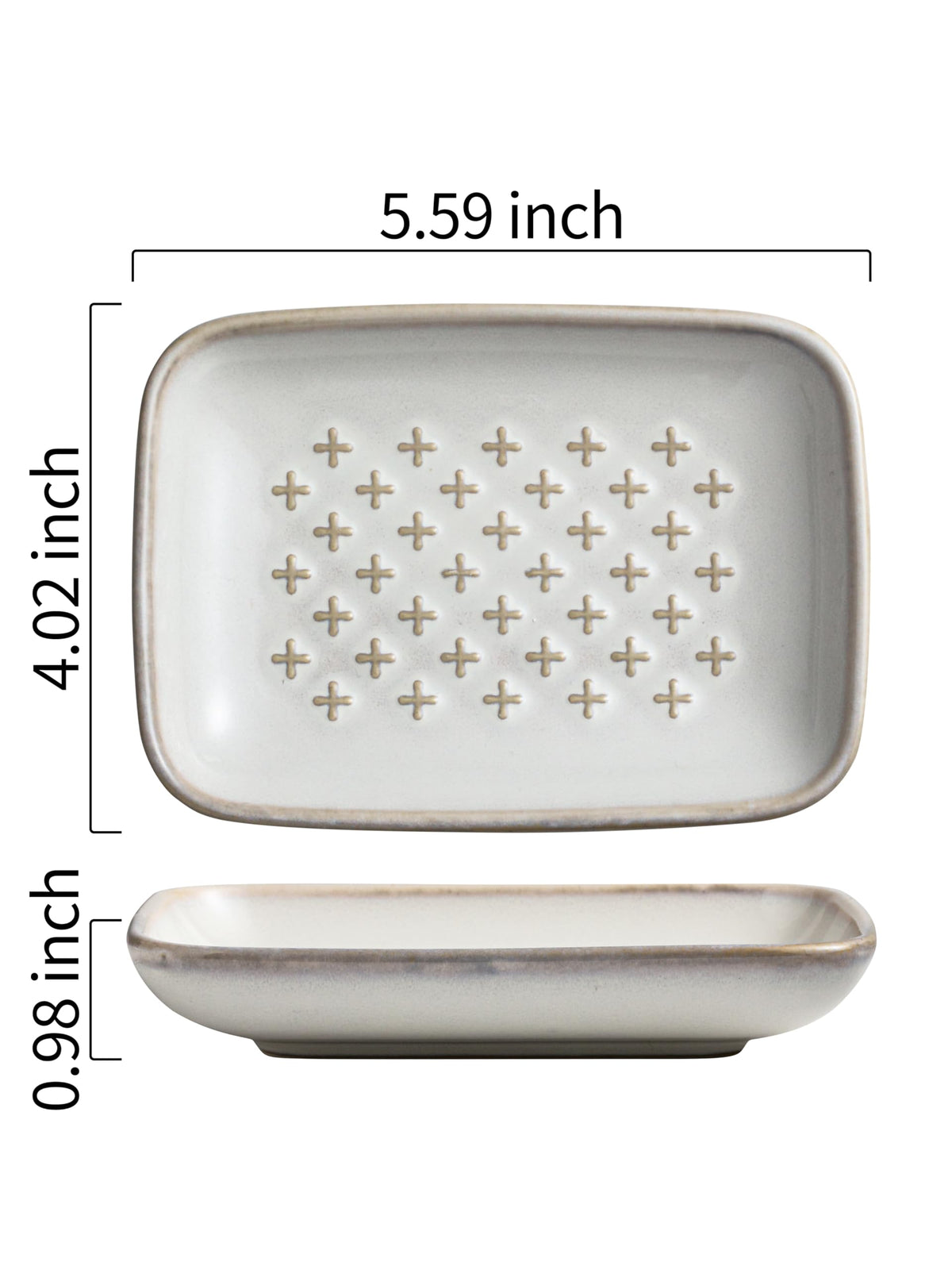 Ceramic Soap Dish for Bar Soap