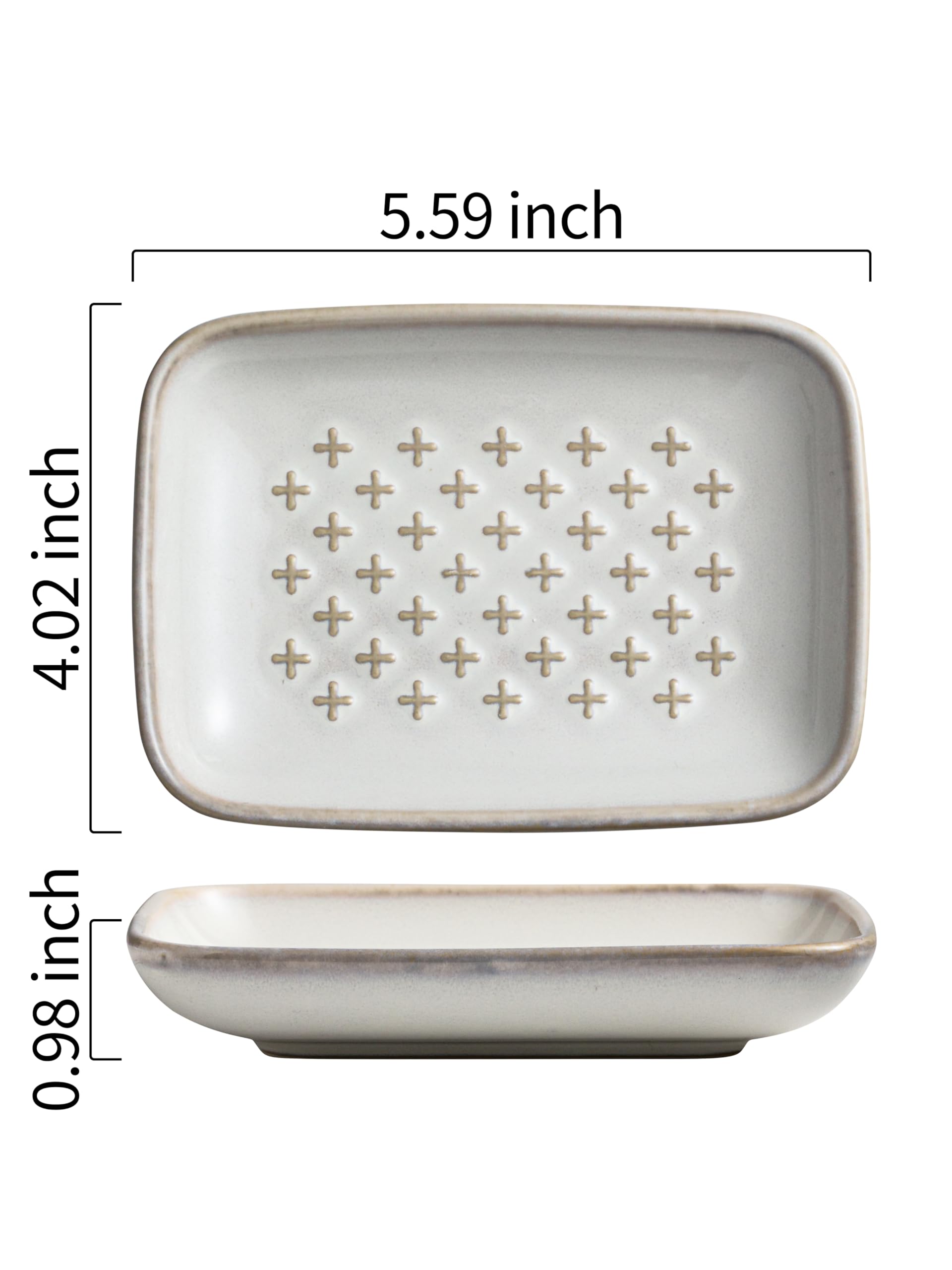 Ceramic Soap Dish for Bar Soap