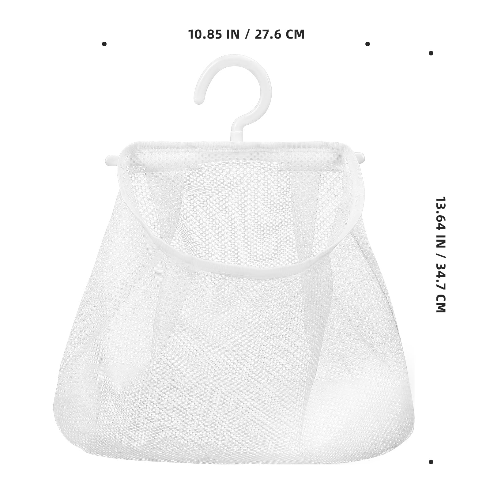 Hanging Mesh Bag Clothespin Storage Bag and Breathable Laundry for Socks Underwear Garlic Onions Foldable Kitchen Organizer 2 Pack 9.64 X 8.66 X 0.78 in