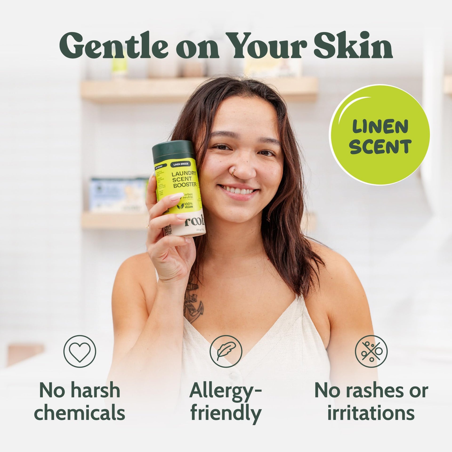 Sustainable Laundry Scent Booster Beads. Linen Breeze Fragrance (7 Ounce)