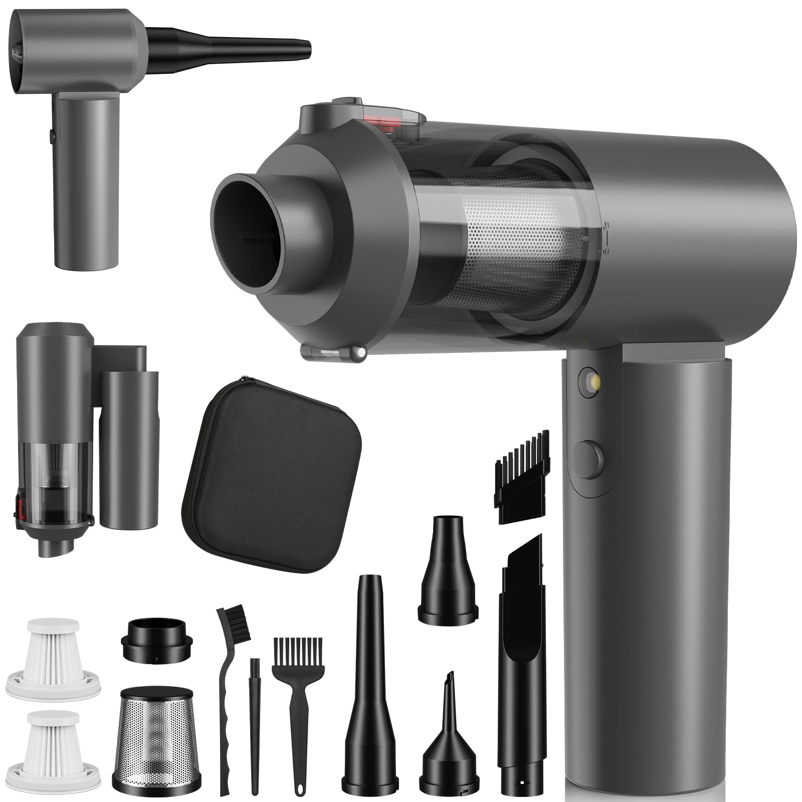 Car Vacuum Portable Cordless with 16000PA Ultra Suction 4