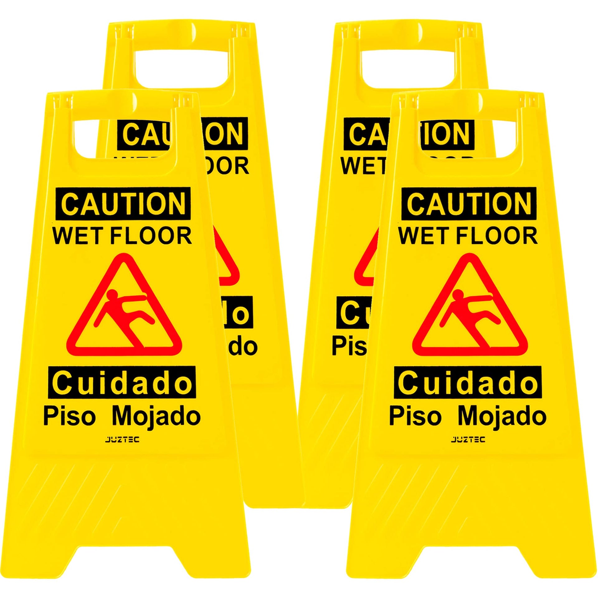 Caution Wet Floor Sign (4 Count)
