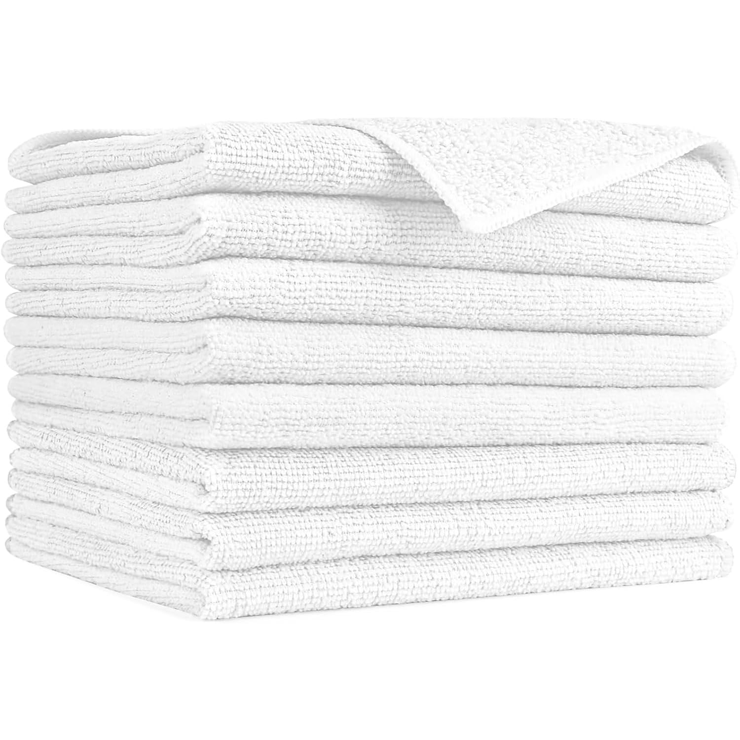 White Microfiber Cleaning Cloth (8 Count)