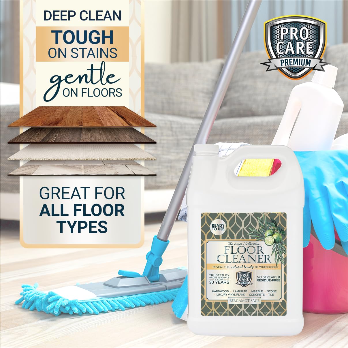 Bergamot Sage Floor Cleaner (128 Fl Oz)