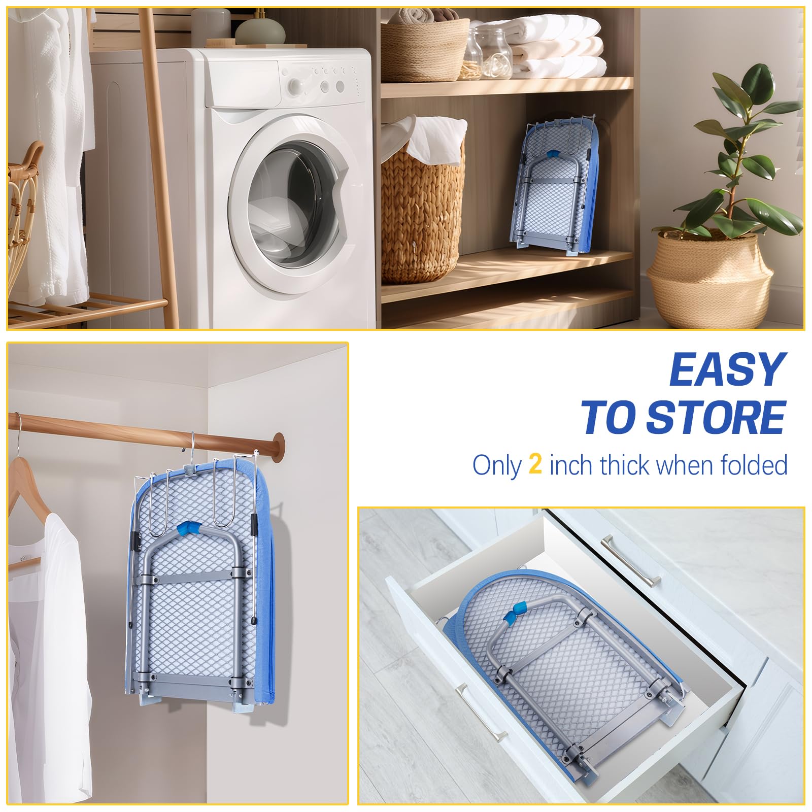 Tabletop Ironing Board with Iron Rest
