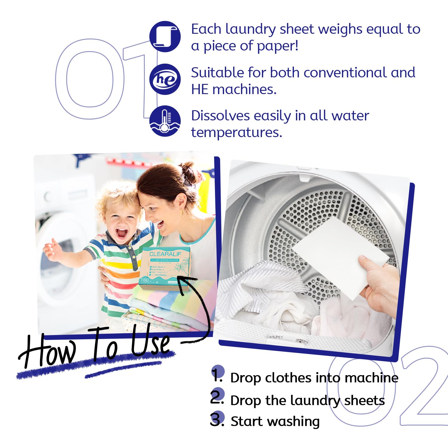Laundry Detergent Sheets (160 Count)
