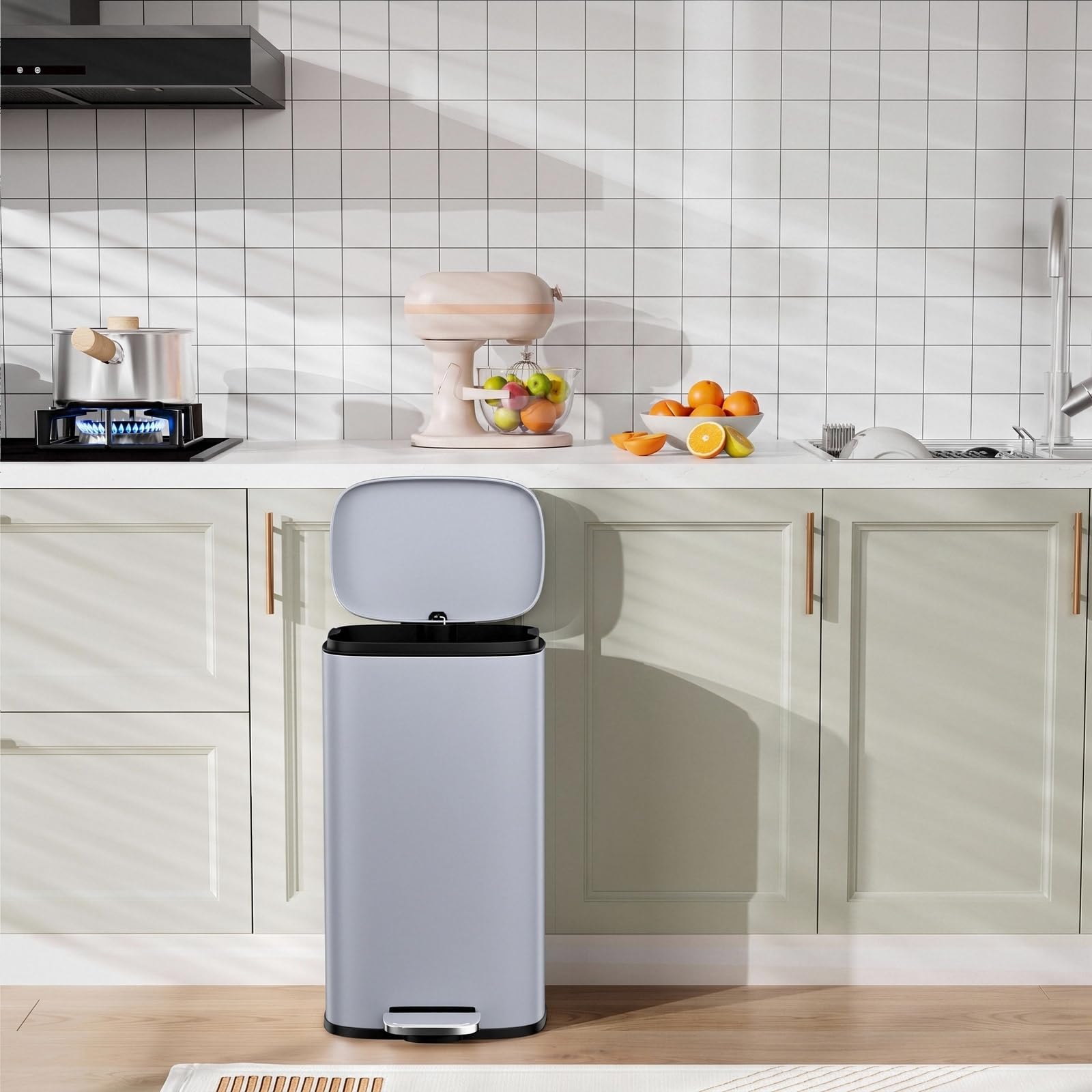 13.2 Gal Step Kitchen Trash Can