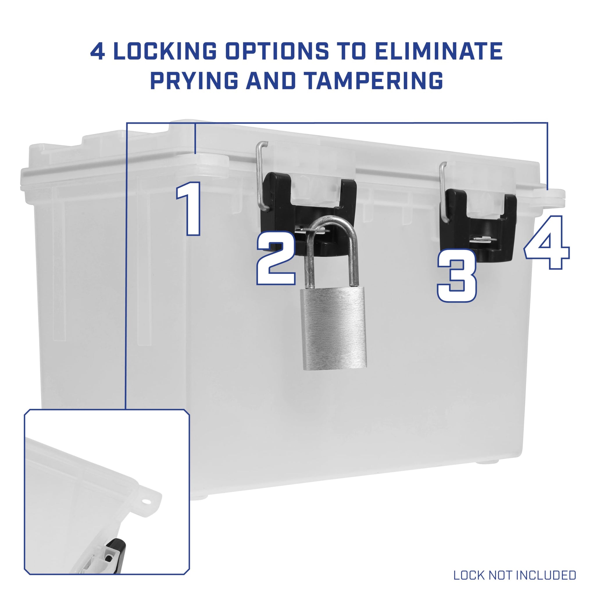 12763 XL Transparent Storage Bins With Lids