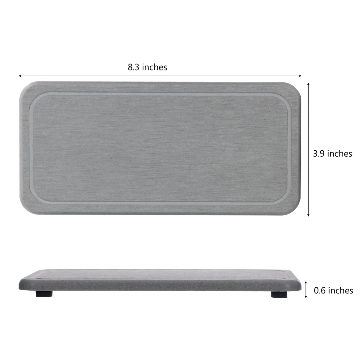 2 Pcs Sink Stone Soap Trays (2 Count)