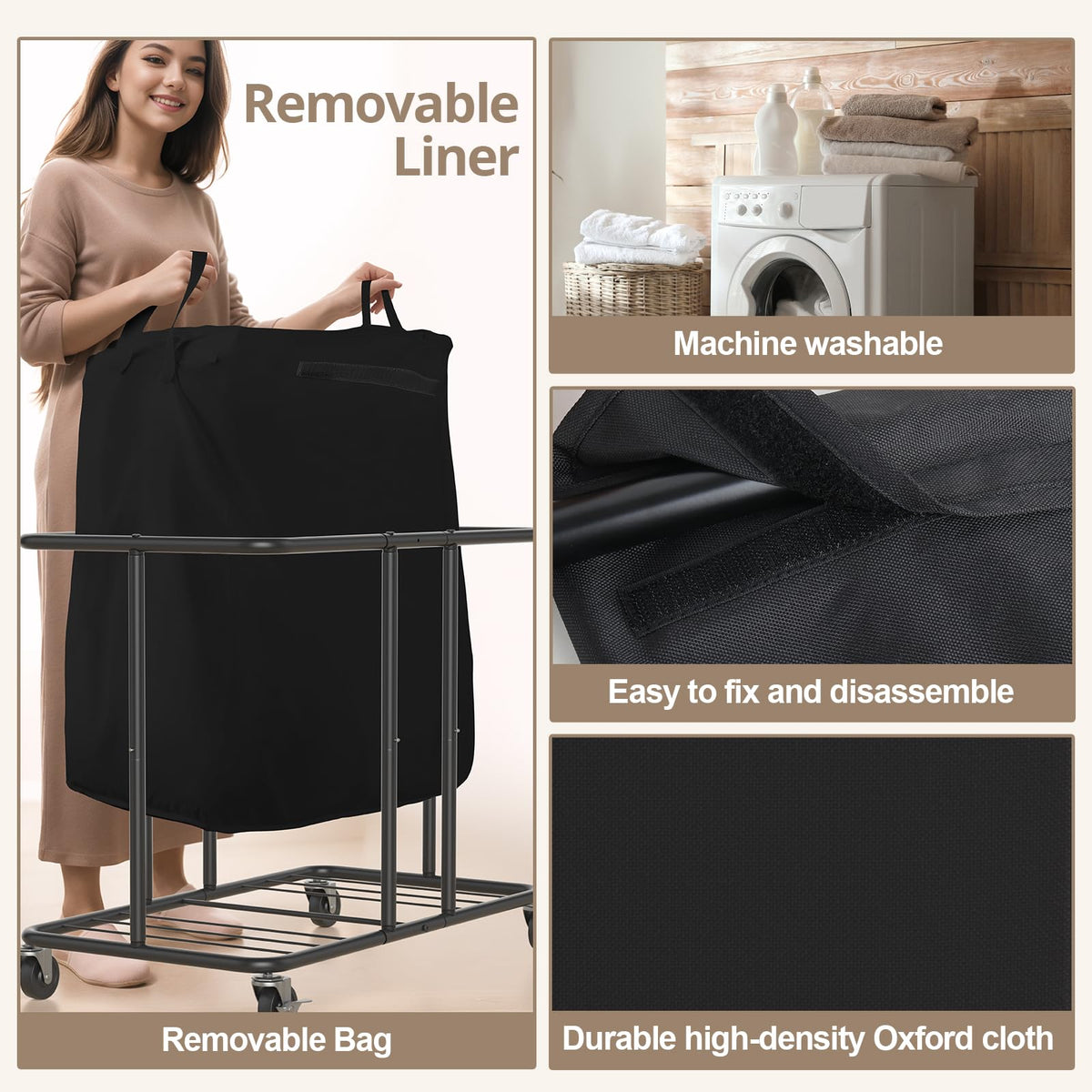 Laundry Hamper with Wheels