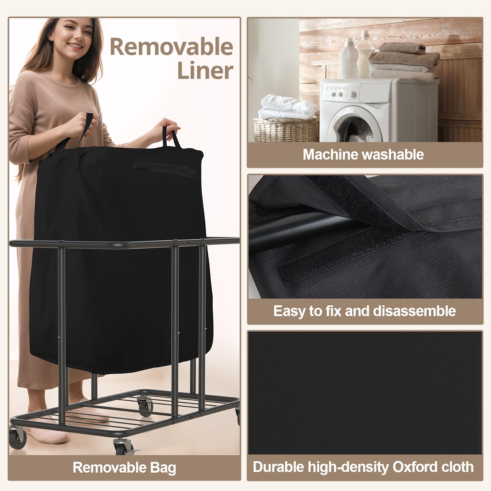 Laundry Hamper with Wheels