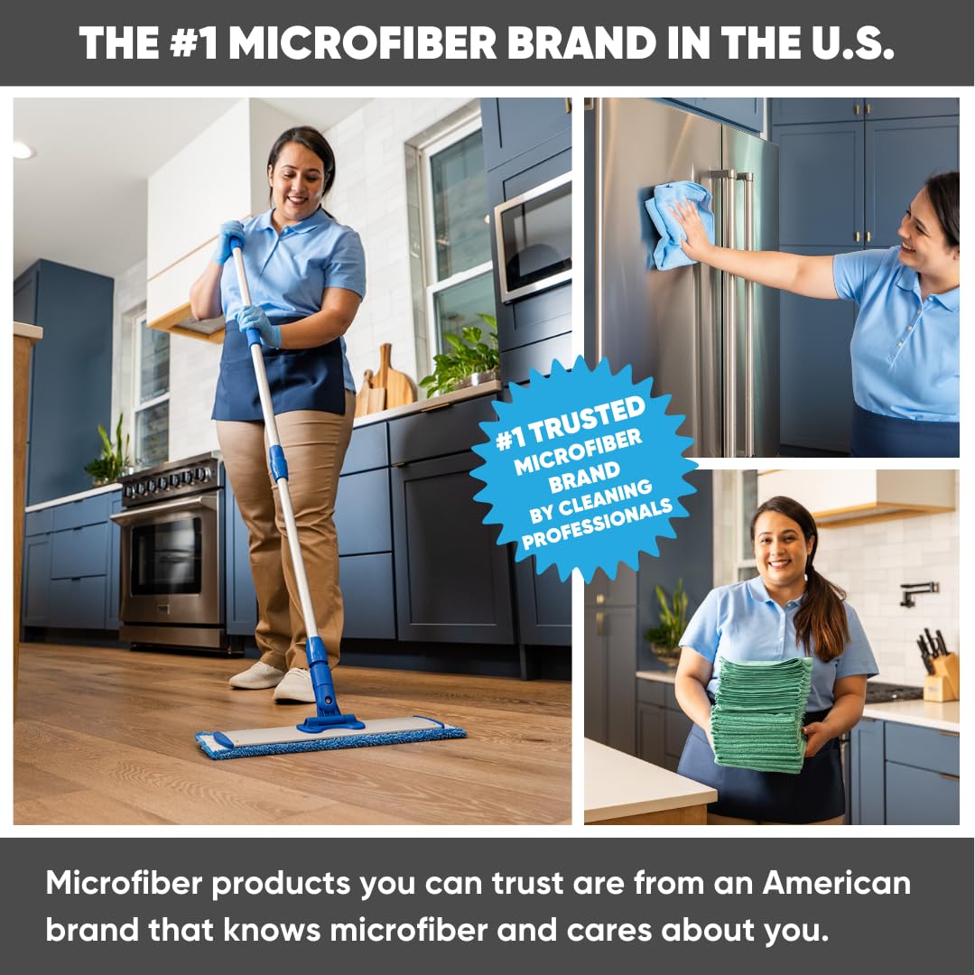 24 inch Microfiber Mop Pads (18 Count)