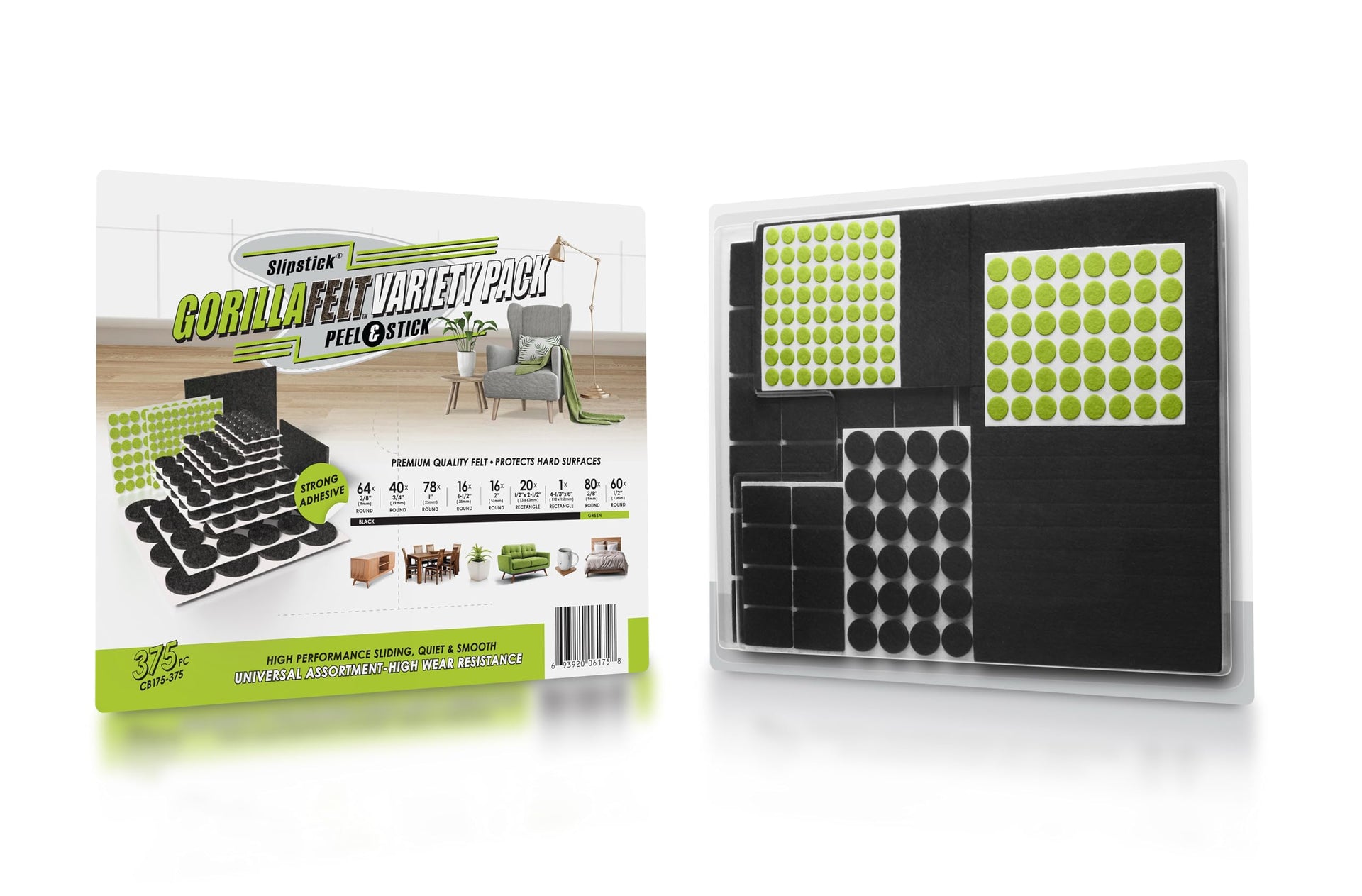 Gorilla Felt Furniture Pads (375 Count)