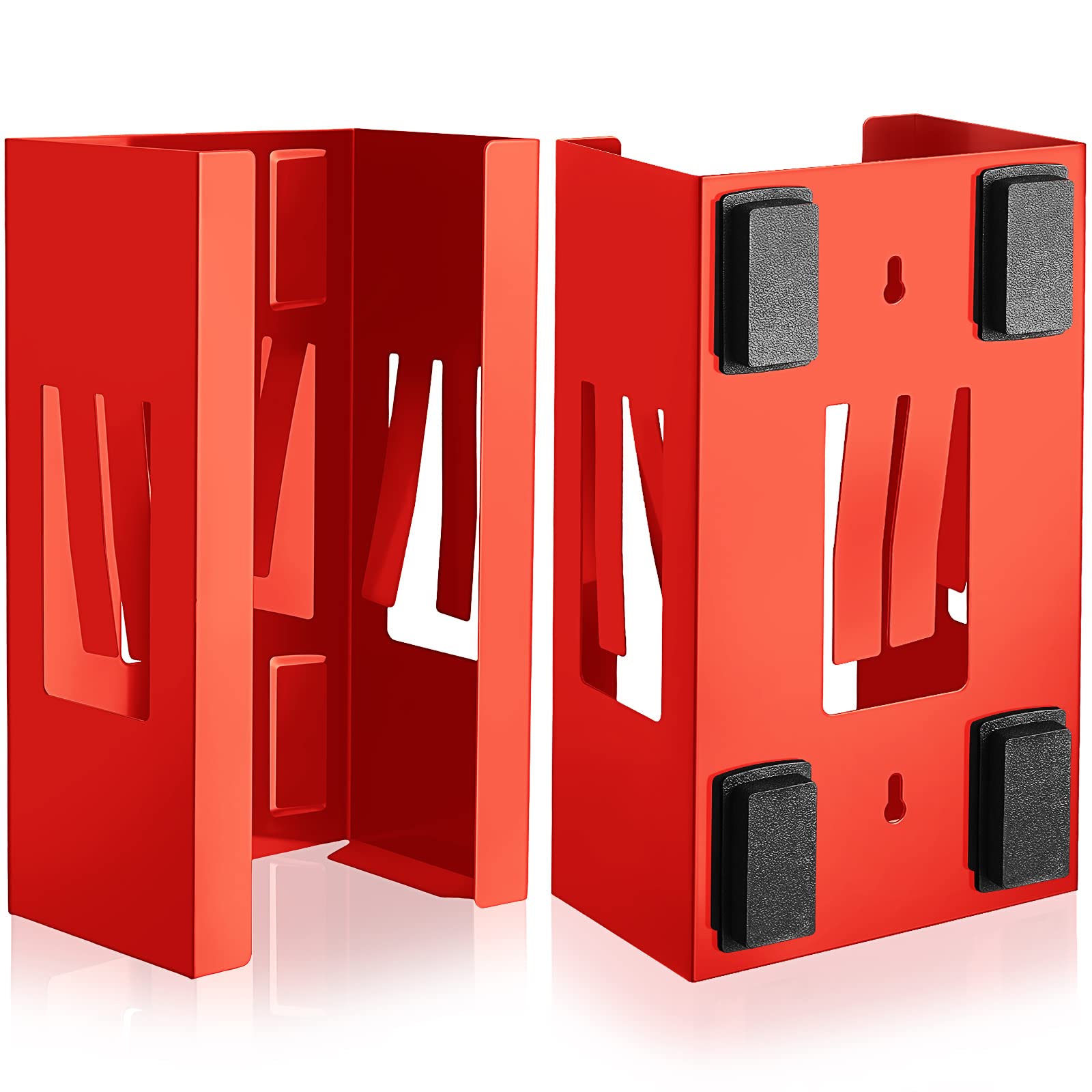 2 Pcs Magnetic Gloves Dispenser Holders Wall Mount Boxes of Gloves Commercial Quality Towels Wipes Paper Tissue Box Holder Kitchen Fridge Office Workshops Garage Tool Hospital