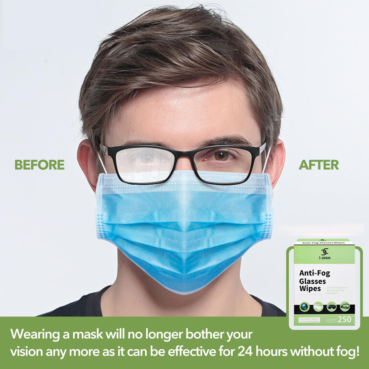 250ct Anti Fog Wipes (250 Count)