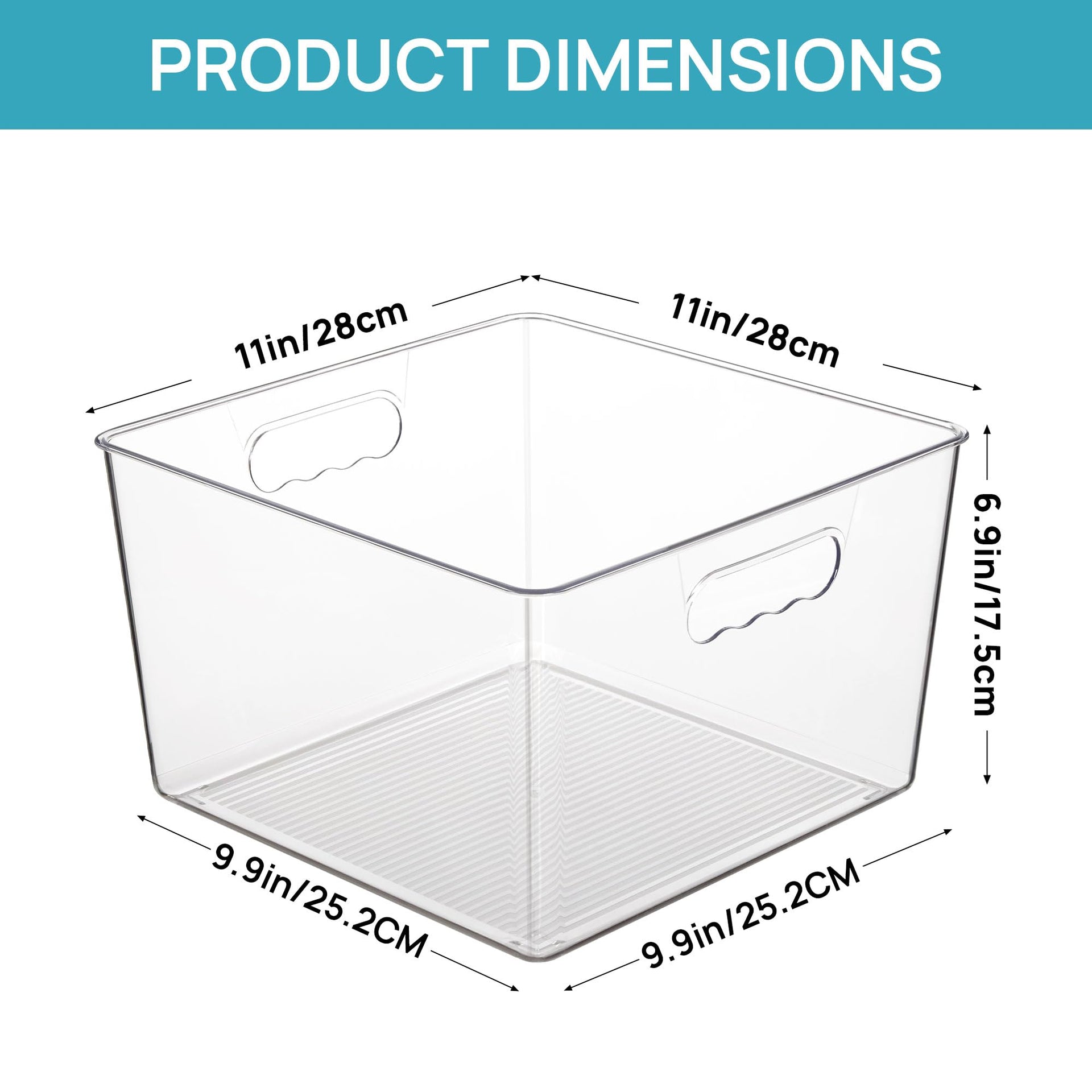 4 Pack Extra Large Clear Storage Bins (4 Count)