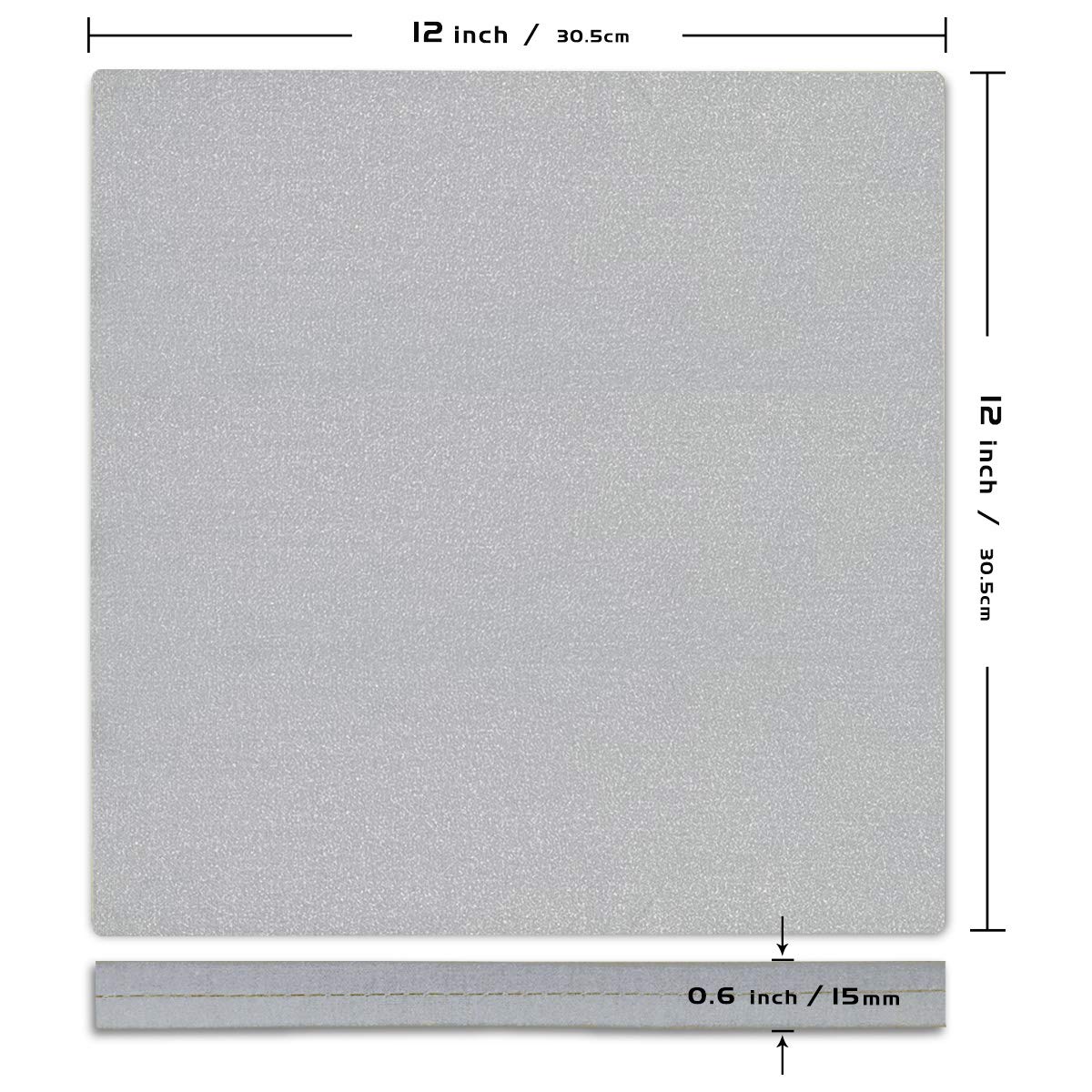 Easy Heat Press Mat 12x12 with Teflon Sheets 12x16 Inch 3 Pack (4 Count)