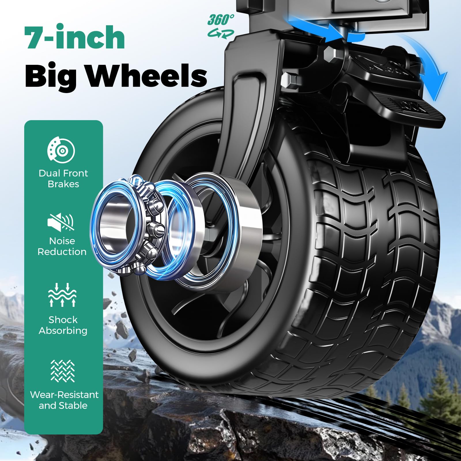400L Large Capacity Double Decker Wagon