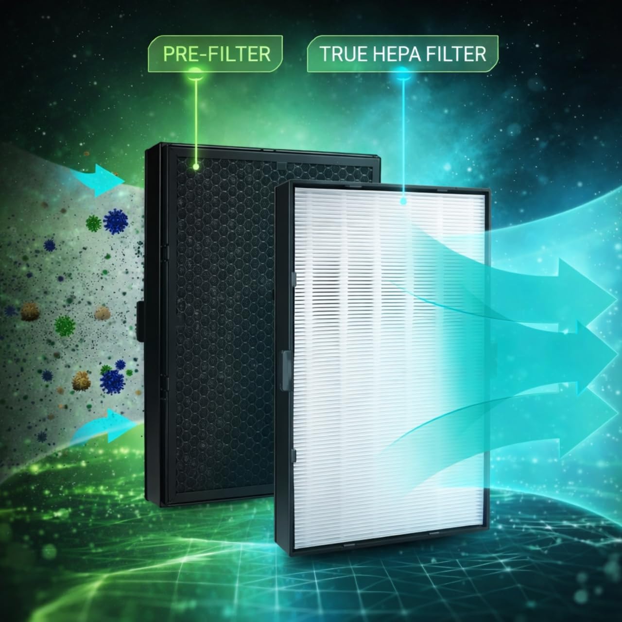True HEPA Replacement Filter B Compatible with Winix 9500