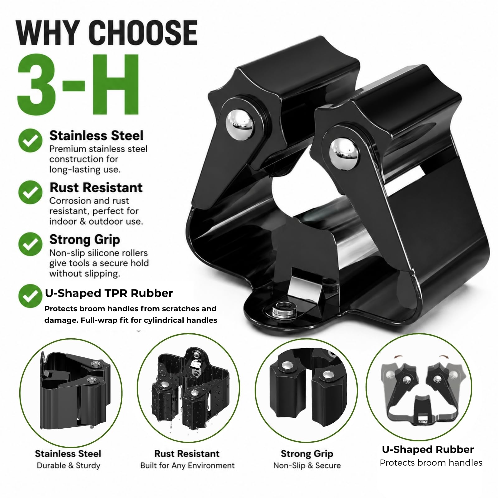 Broom Holder Wall Mount 20 Pack (20 Count)