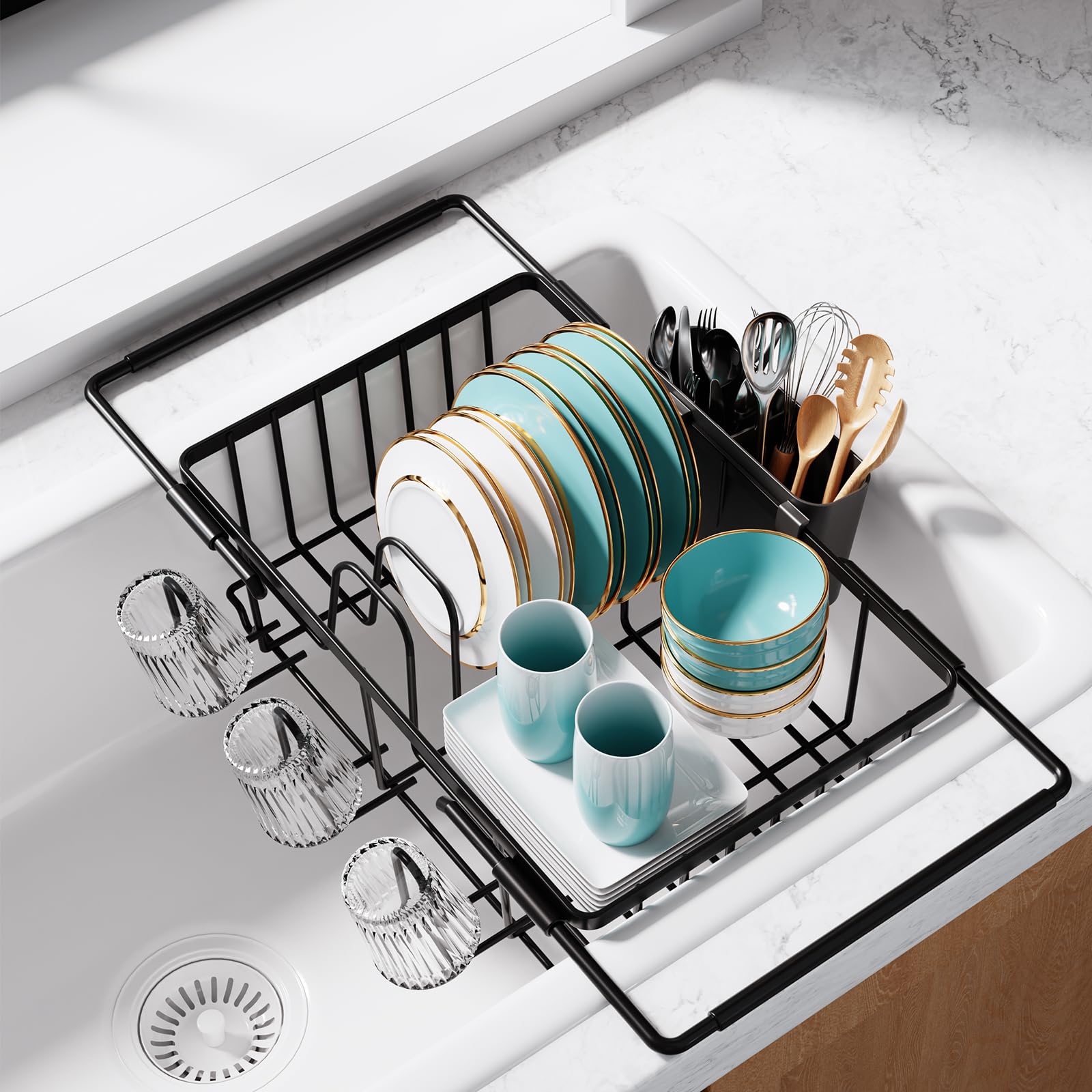 Dish Drying Rack in Sink
