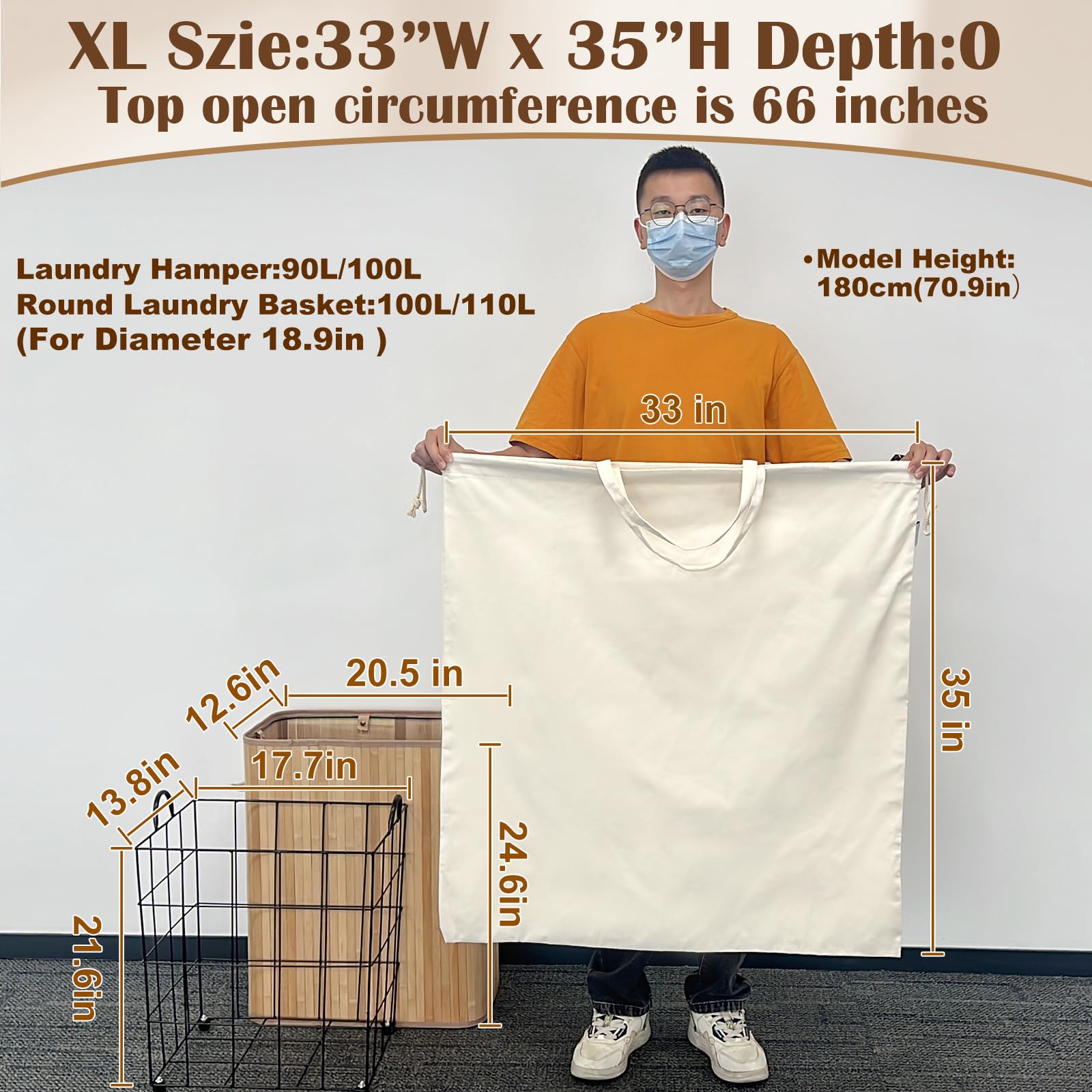 Canvas Laundry Bag