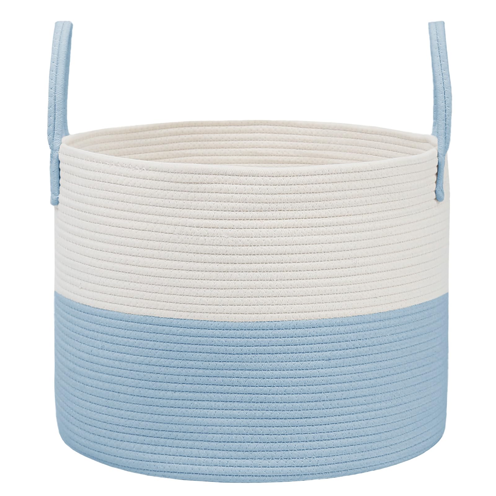 115L Extra Large Machine Washable Cotton Rope Blanket Basket