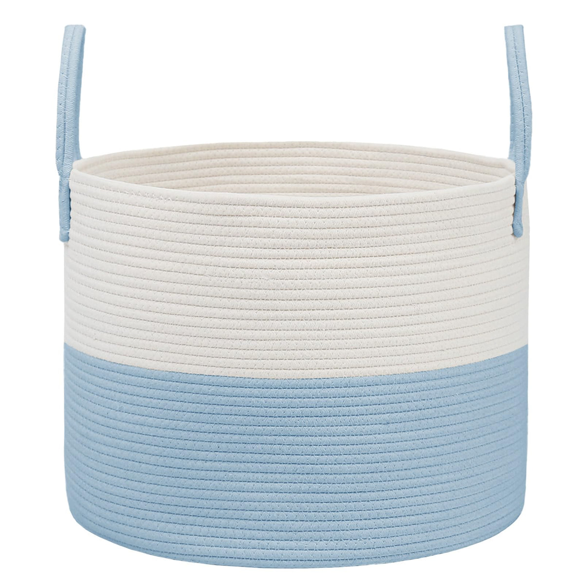 65L Extra Large Machine Washable Cotton Rope Blanket Basket